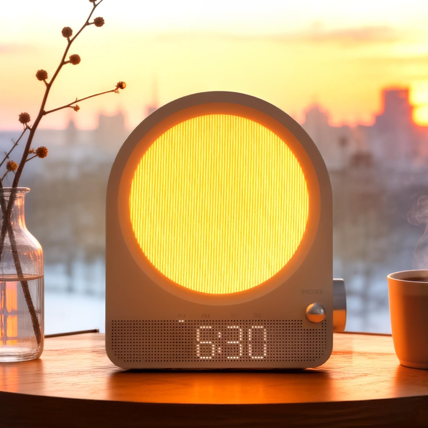 Vivilumens 3 in 1 Alarm Clock for Kids with Sunrise & Sound Mchine
