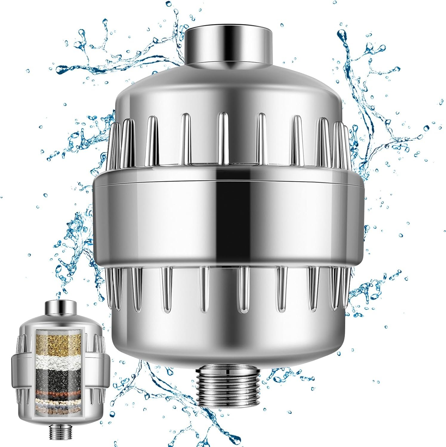25 Stage Shower Filter, Powerful Shower Head Water Filter for Hard Water