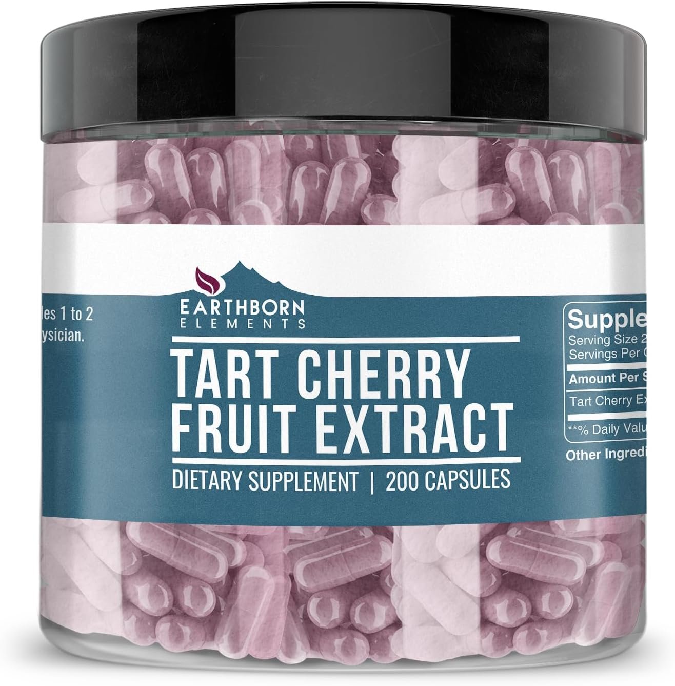 Earthborn Elements, Tart Cherry Extract, 200 Capsules