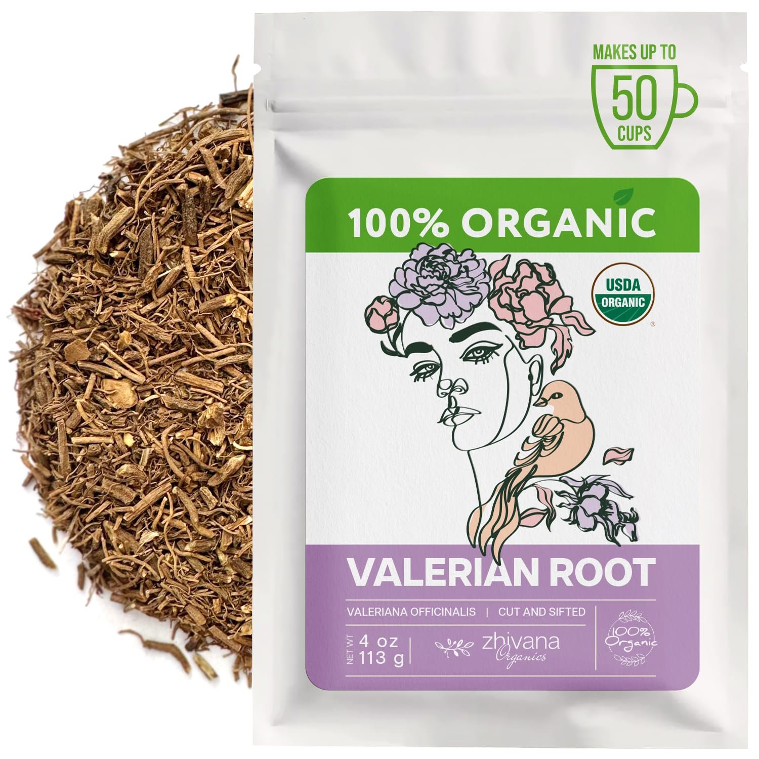 Organic Valerian Root Tea (4oz.) – Te De Valeriana – Sleep, Stress Response