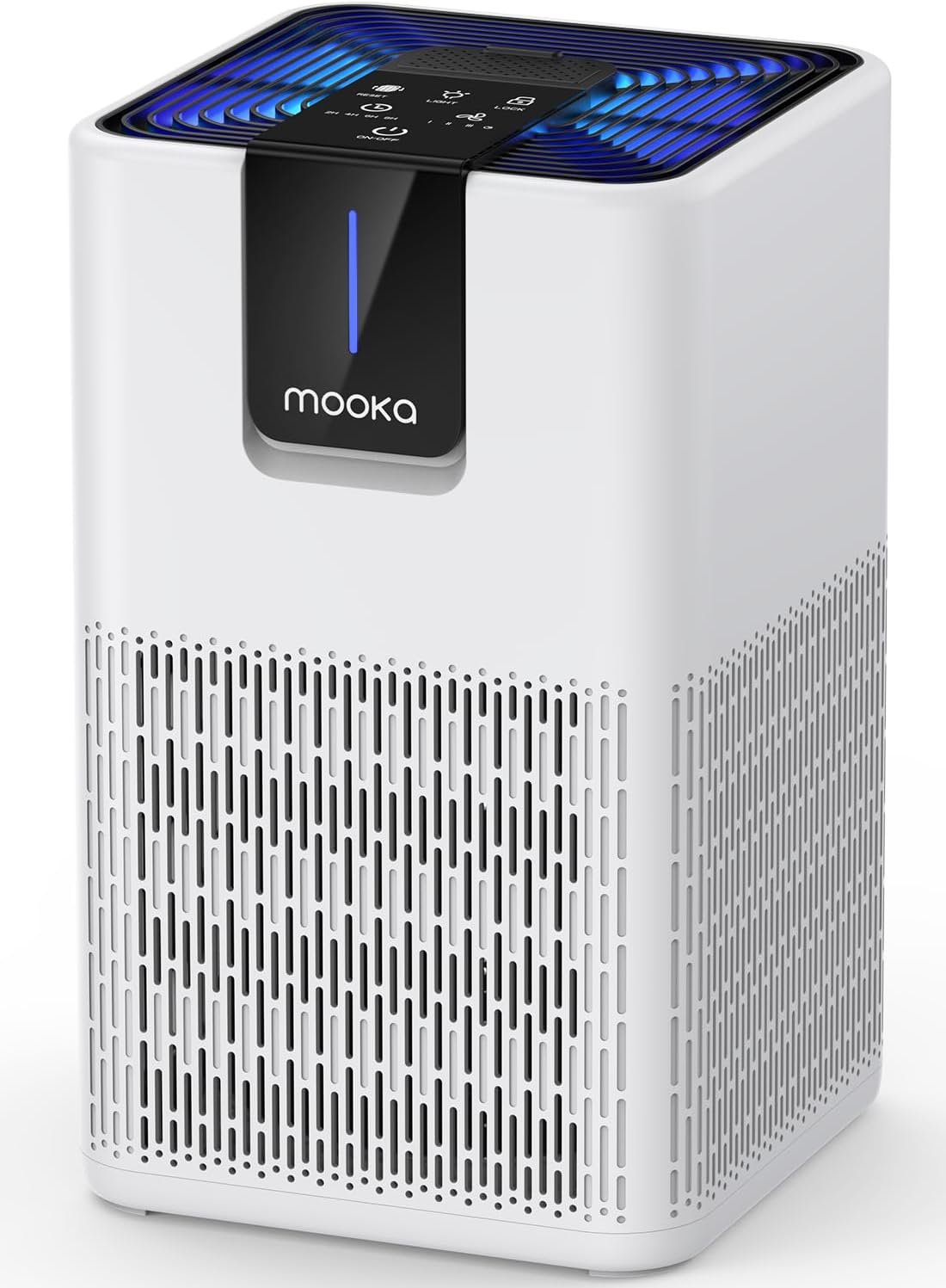 MOOKA Air Purifiers for Home Large Room 1250 Ft², H13 HEPA Filter White M05