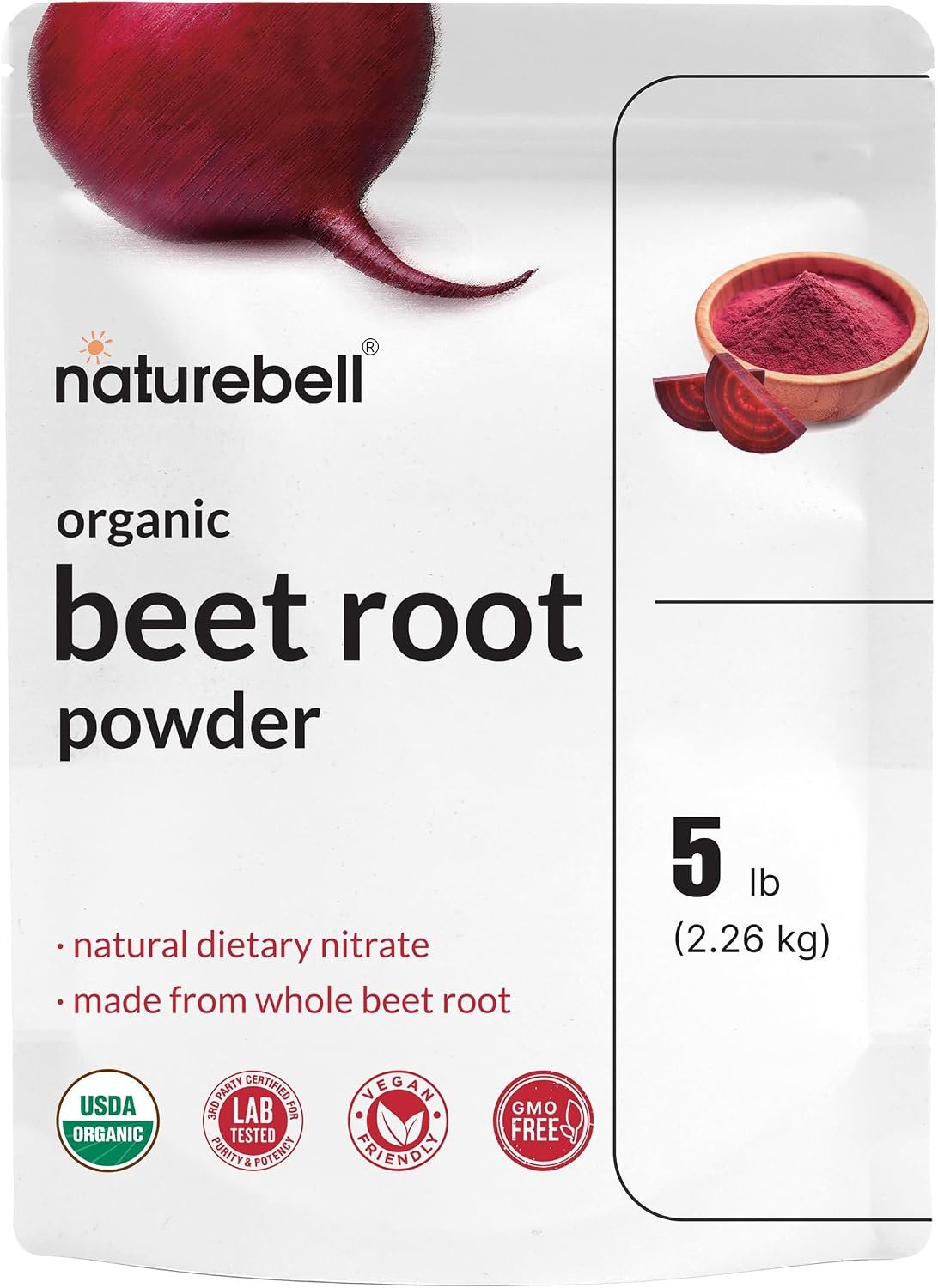 NatureBell Organic Beet Root Powder 5Lbs