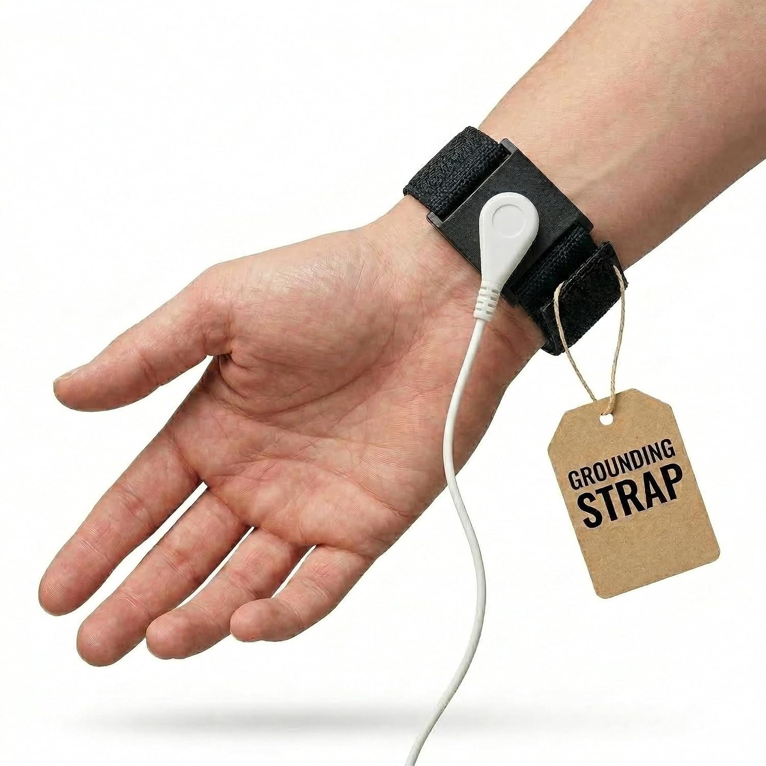 GAYA Grounding Wrist Strap for Sleep, Adjustable Earthing Band, Snap On