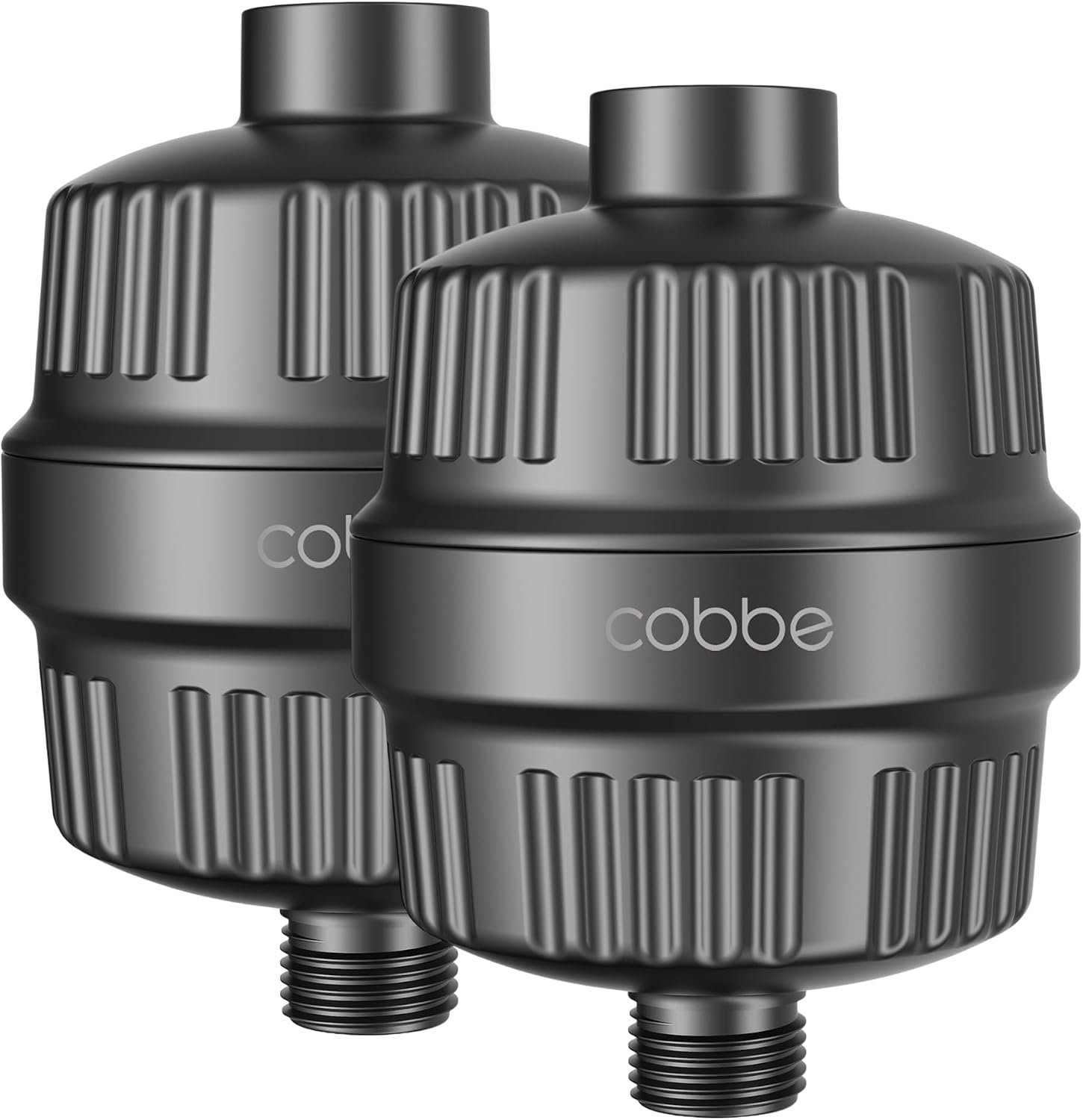 Cobbe HD HEAVY DUTY High Output Shower Filter 2 Pack – 99% REMOVAL Shower Head Filter for Hard Water, Heavy Metals, Chlorine and Harmful Substance, Improve your skin and hair – Black