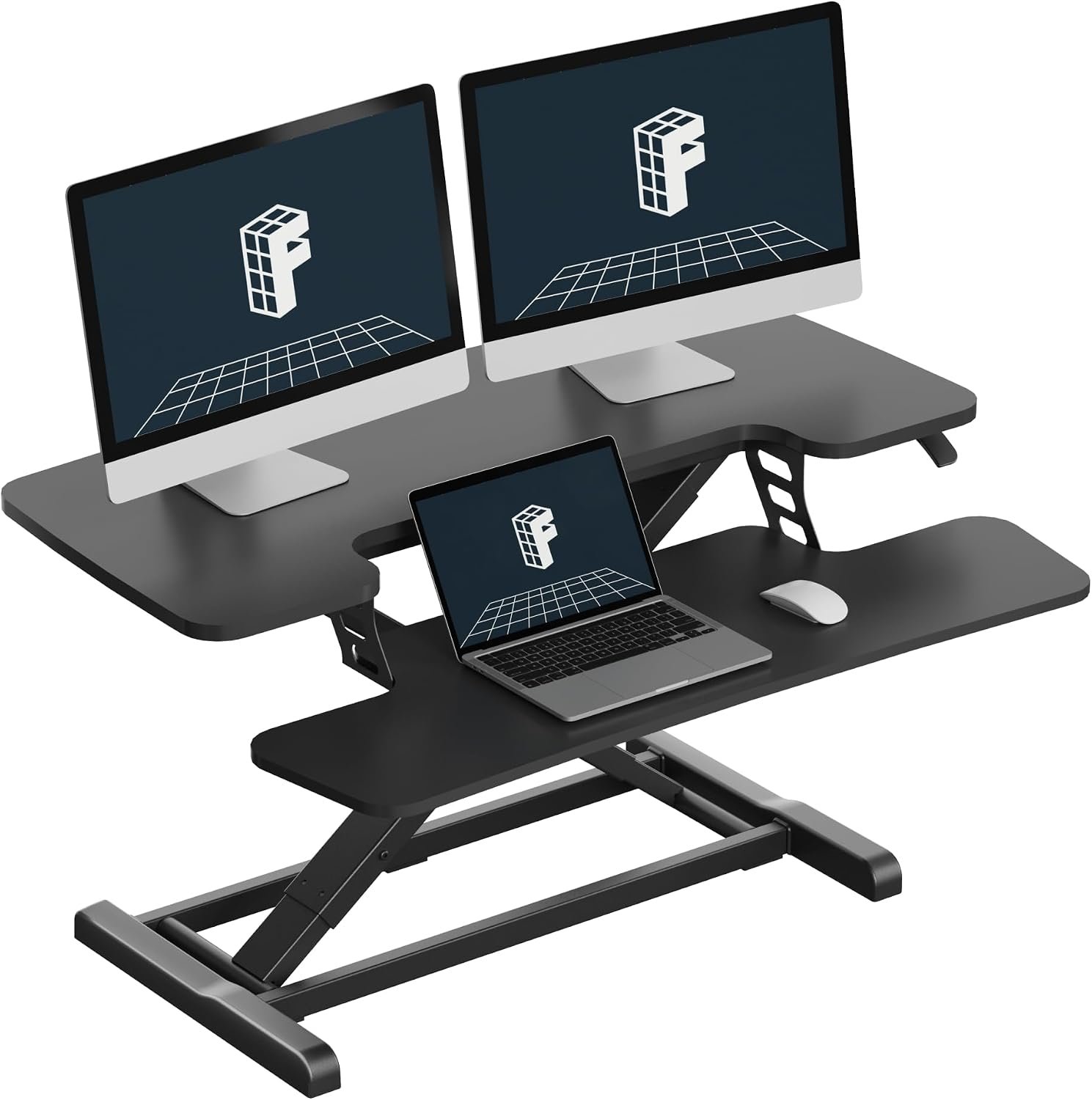 FLEXISPOT Standing Desk Converter, 36″, Black