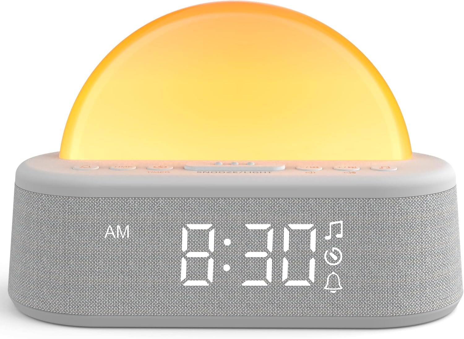 Sunrise Alarm Clock Sound Machine, Gentle Wake Up Light for Kids Bedrooms