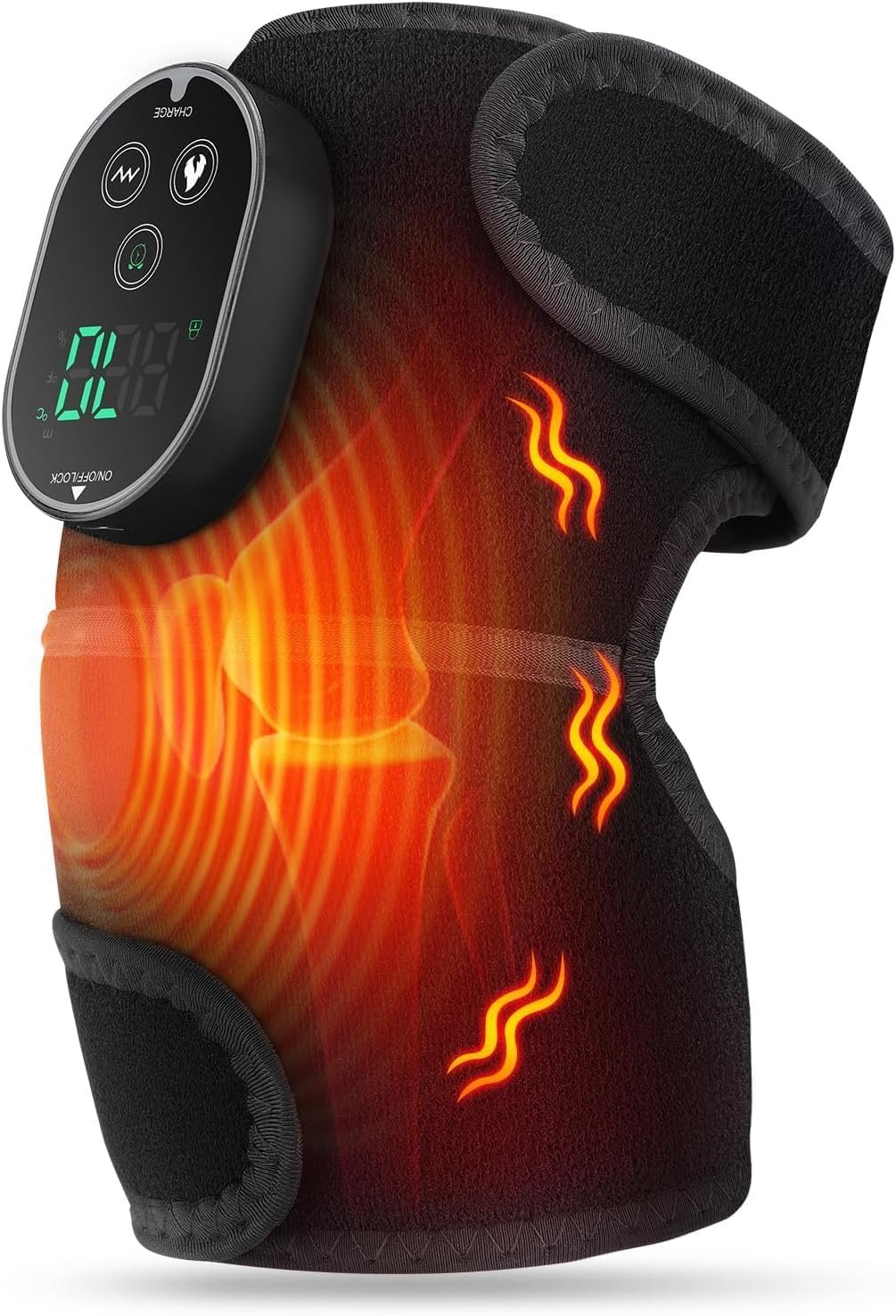 Heated Knee Massager, FSA Eligible 3-in-1 Elbow Shoulder Knee Heating Pad