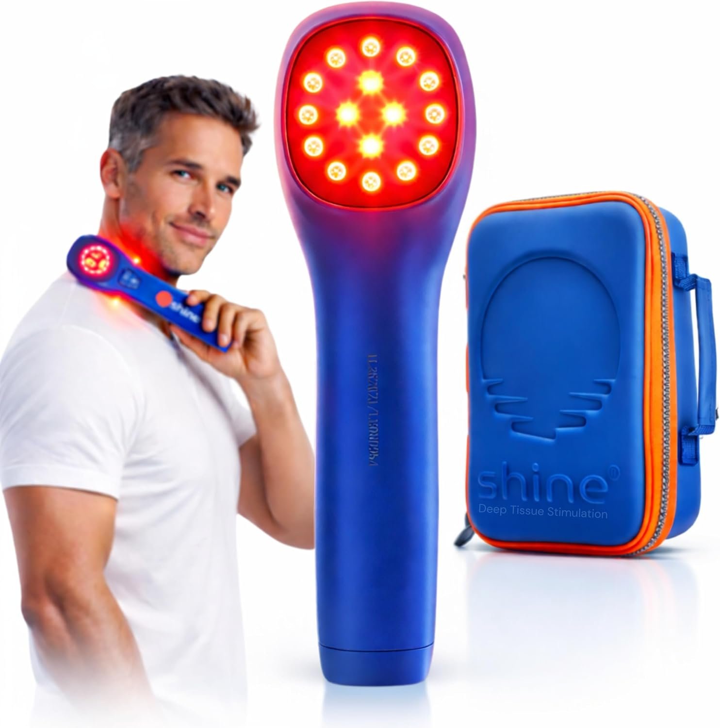 Shine® Relief Handheld Red and Infrared LED Light Therapy FSA/HSA