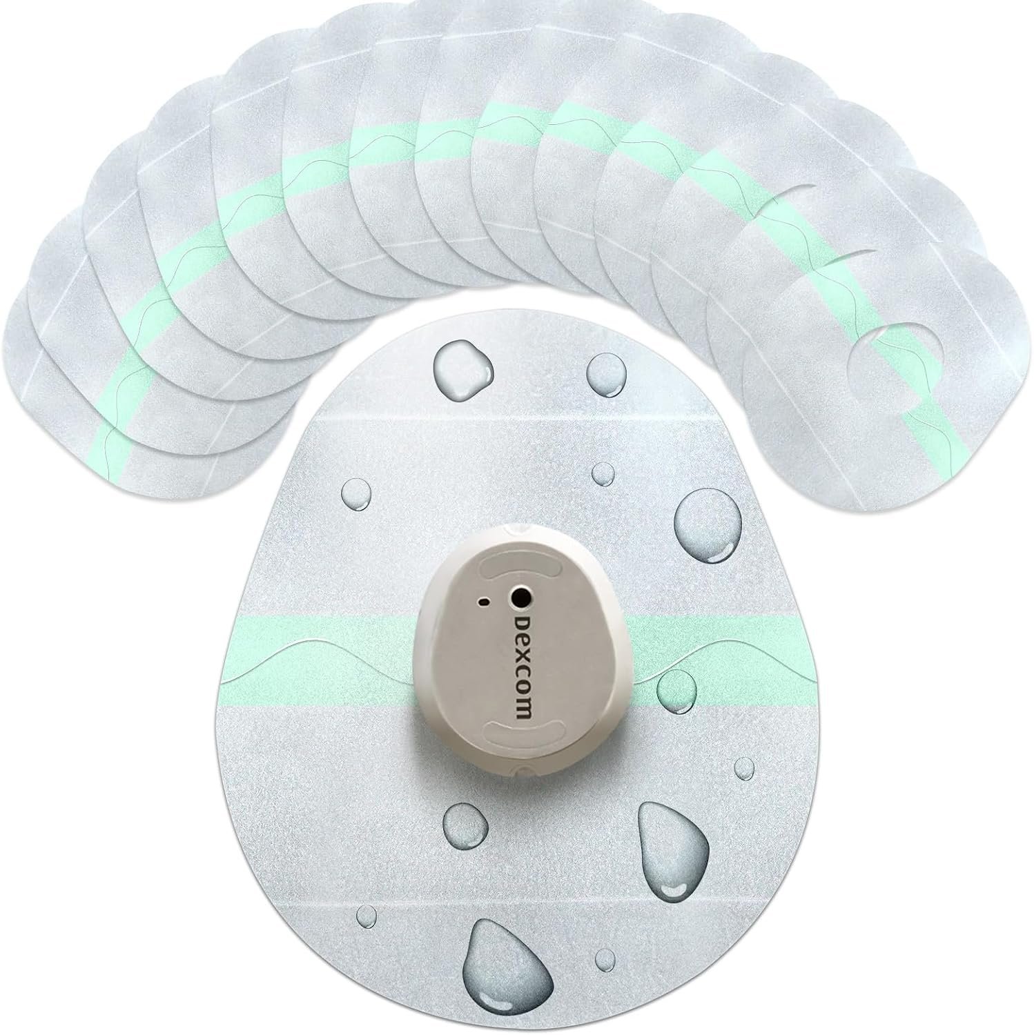 Dexcom G7 Patches, 20 Waterproof Adhesive Covers, No Glue on Sensor