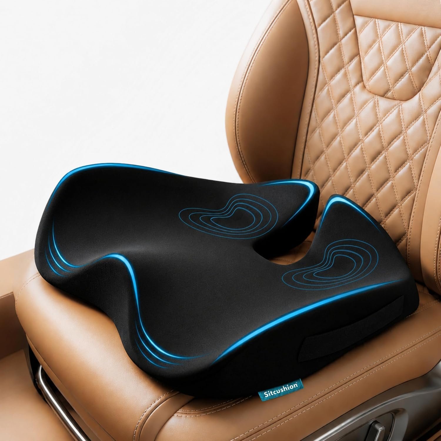 Car Seat Cushion for Driving, Sciatica Pain Relief Car Pillow and Seat Pad