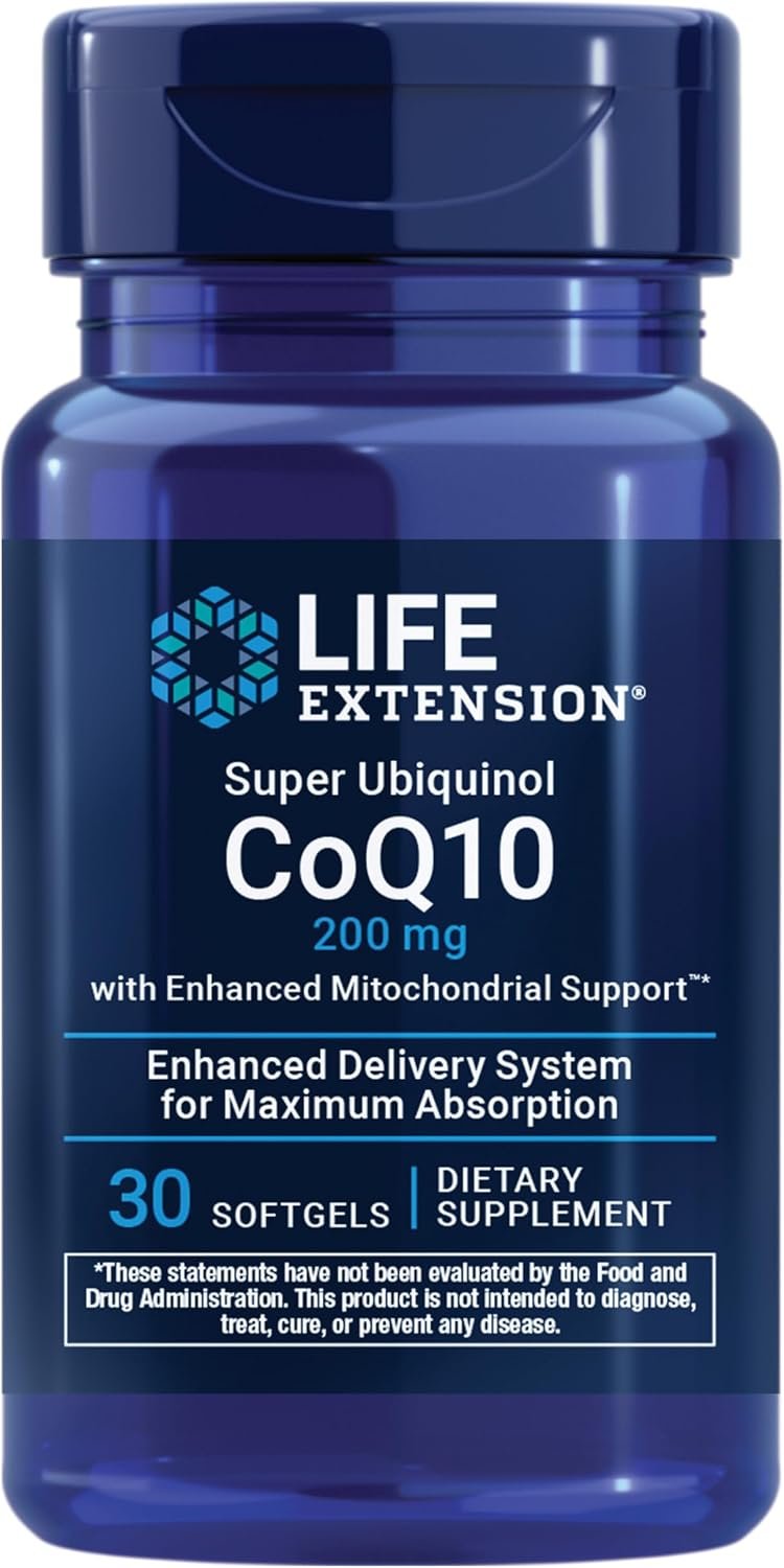 Life Extension Super Ubiquinol CoQ10, 200 mg, 30 Softgels