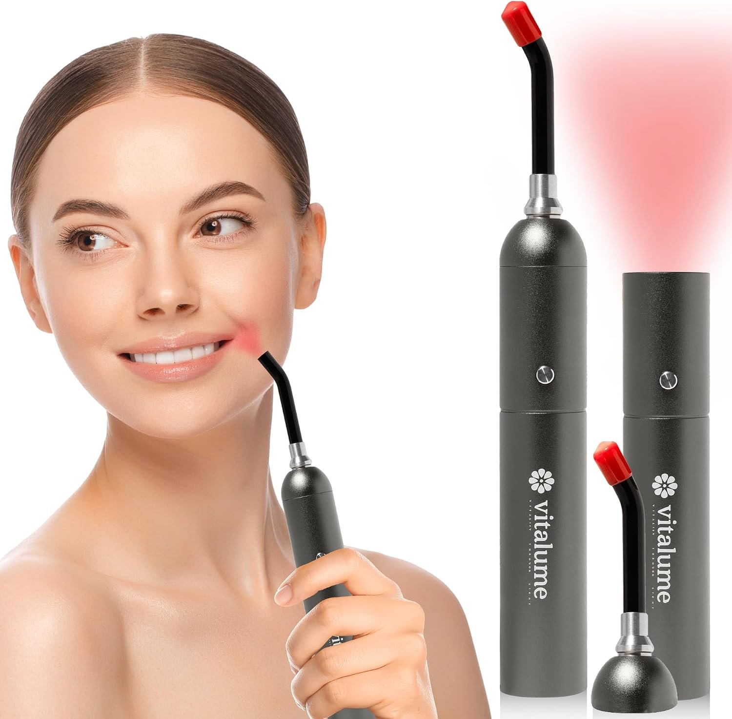 Red Light Therapy Wand for Cold Sore & Canker Sore Treatment – Handheld Laser Device for Face Blisters, Nose, Lips & Joint Pain – Infrared LED Lip Therapy Pen for Fast Relief