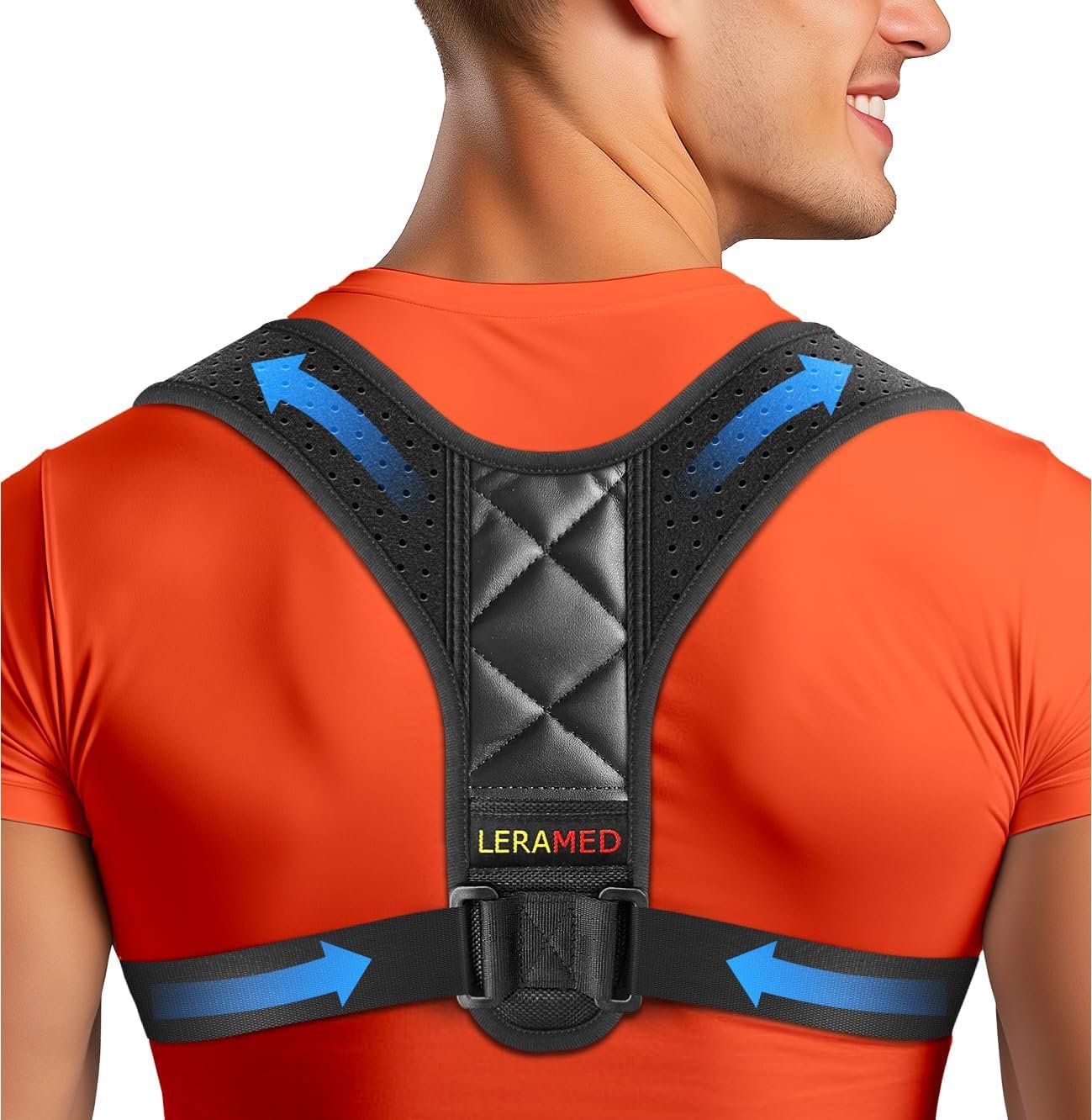 NEW 2026 Posture Corrector for Men & Women – Adjustable Figure-8 Back Brace for Rounded Shoulders & Upper Back Support – Breathable & Invisible Under Shirts – Desk Job & Computer Work – All-Day Brace (1, Black)