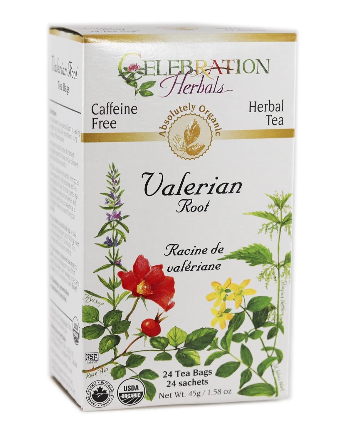 Celebration Herbals Tea Valerian Root Organic — 24 Herbal Tea Bags