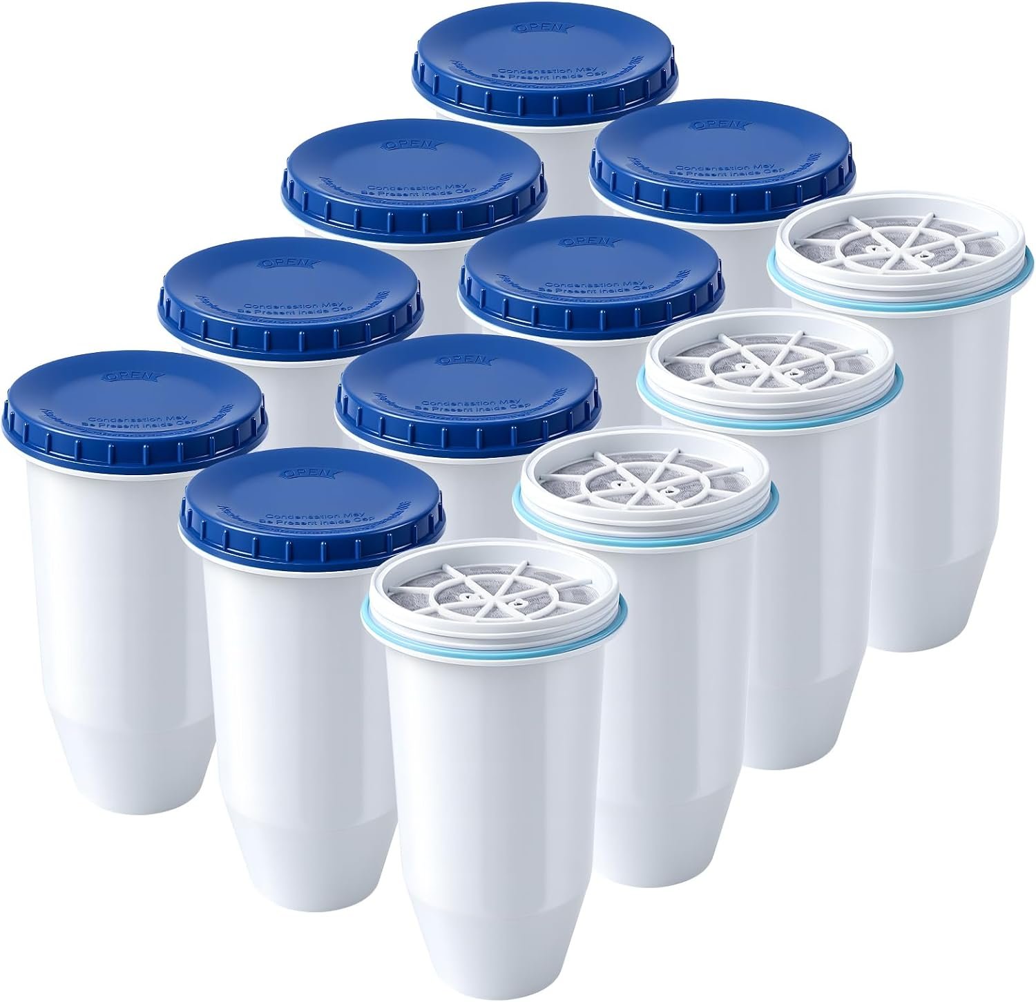 0 TDS 6-Stage Water Filter Replacement for Zero Pitchers, 12-Pack