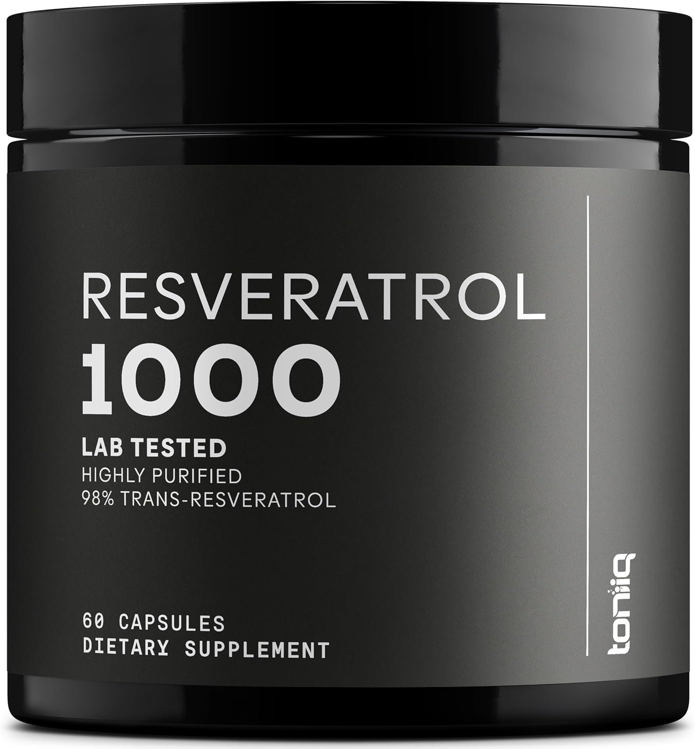 Toniiq Ultra High Potency Third-Party Tested Trans Resveratrol 1000mg