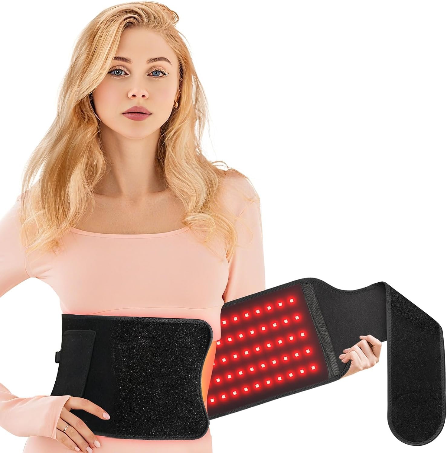 Red Light Therapy Belt, 51.2″x7.87″, for Body Pain Relief, FSA&HSA Eligible