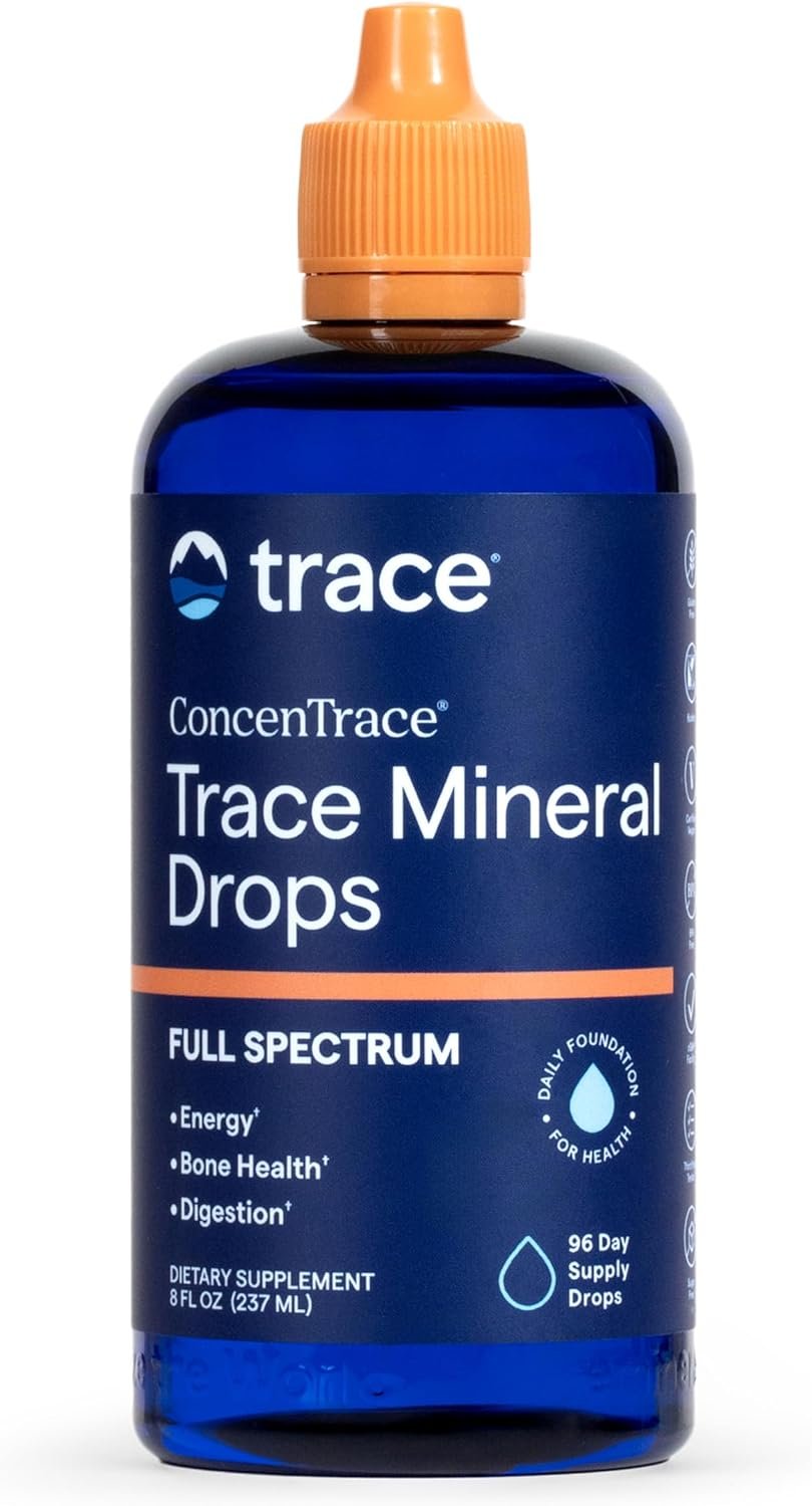 Trace Minerals ConcenTrace Mineral Drops, 70+ Ionic Minerals, 8 fl oz