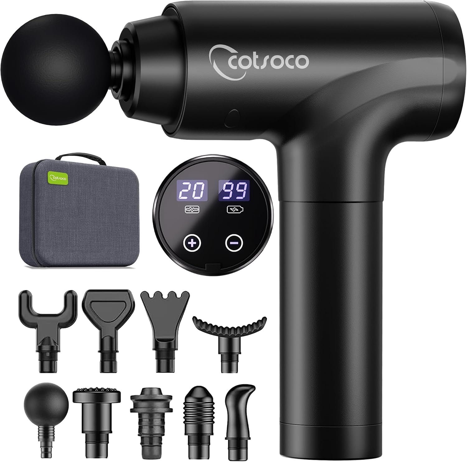 cotsoco Massage Gun Deep Tissue, Muscle Massager, Gifts for Men Women