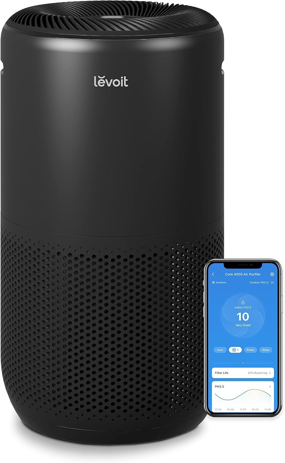 LEVOIT Smart Air Purifiers for Home Large Room Up to 1733 Ft² Core 400S-P