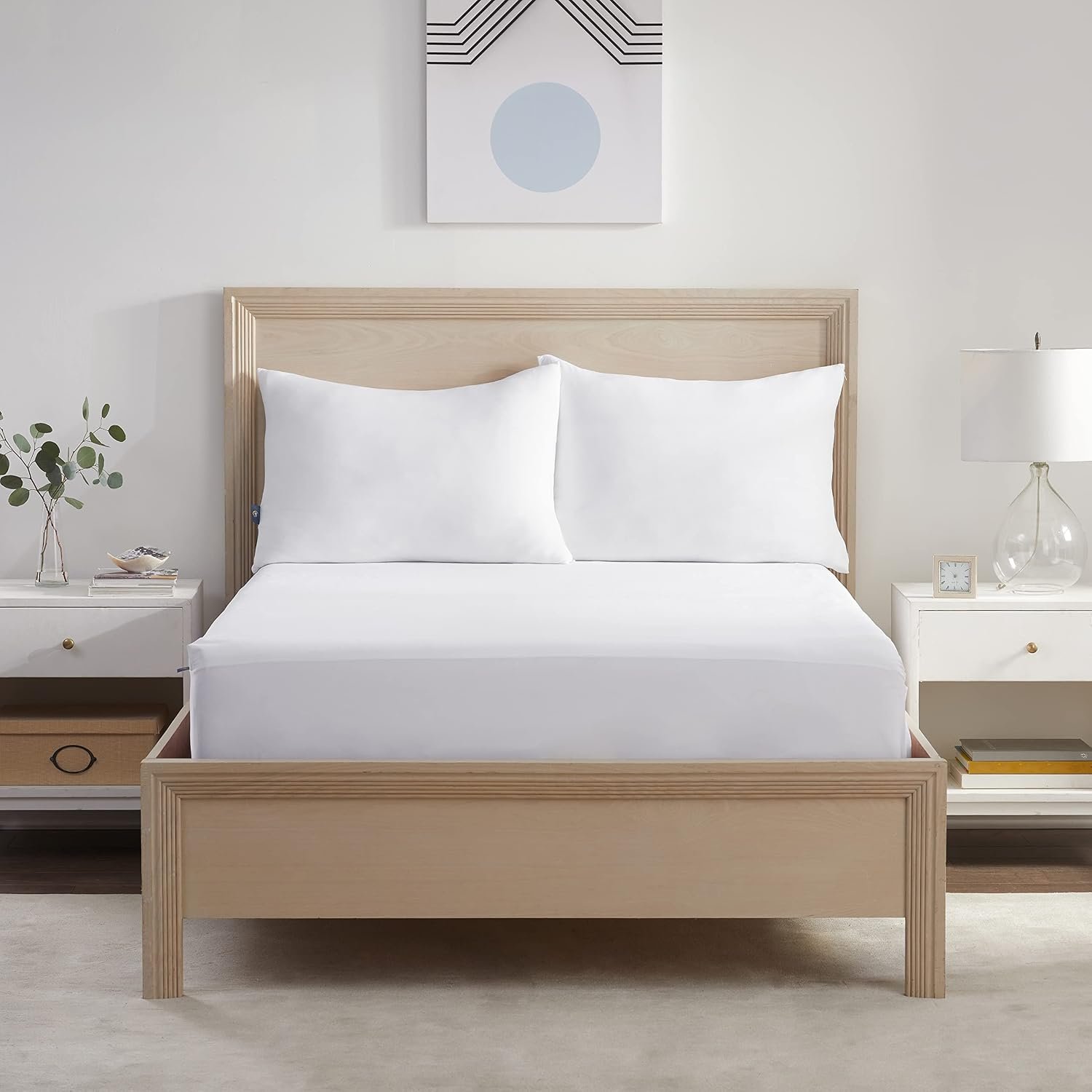 Serta Power Chill Cooling Waterproof Mattress Protector, Queen