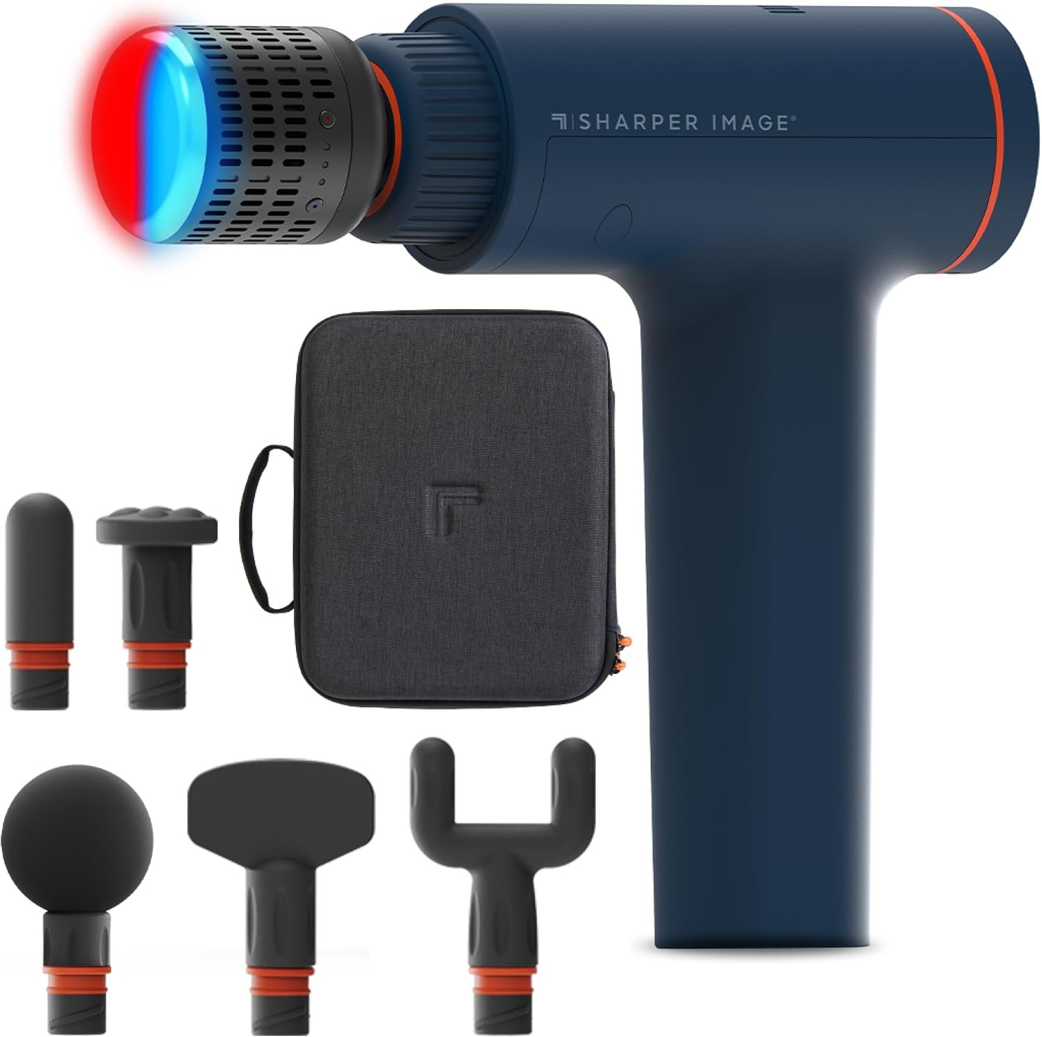 Sharper Image Powerboost Versa Heat & Cold Therapy Percussion Massage Gun