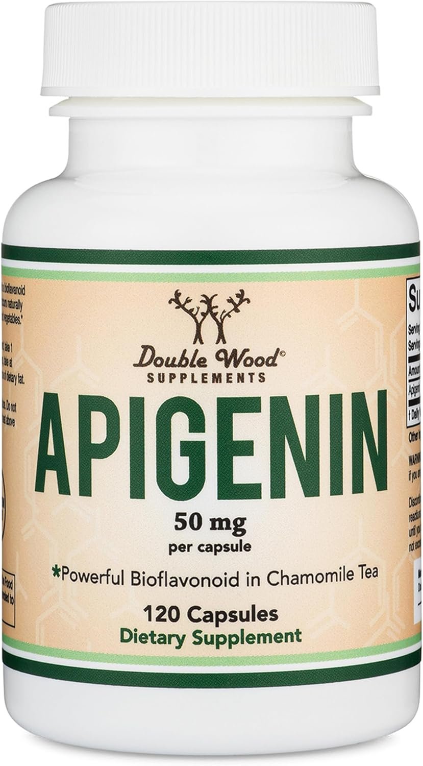 Apigenin 50mg, Chamomile Flavonoid, NSF Certified, 120 Capsules