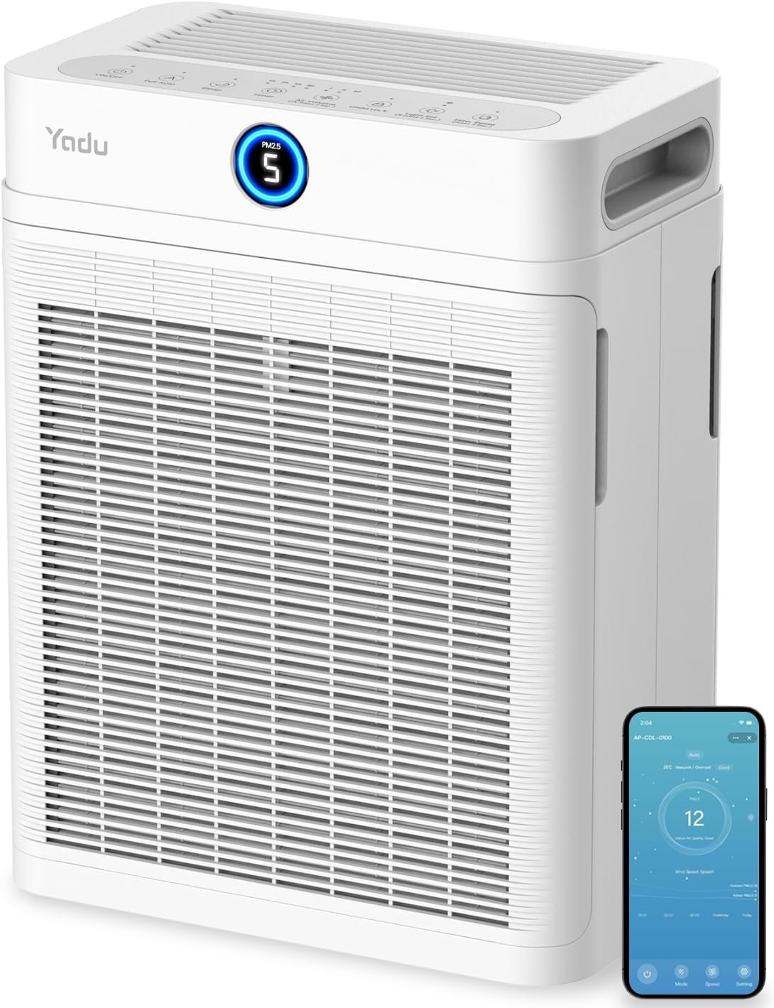 YADU Air Purifier Large Room, Home UP to 2,083 sq ft, H13 True HEPA Filter
