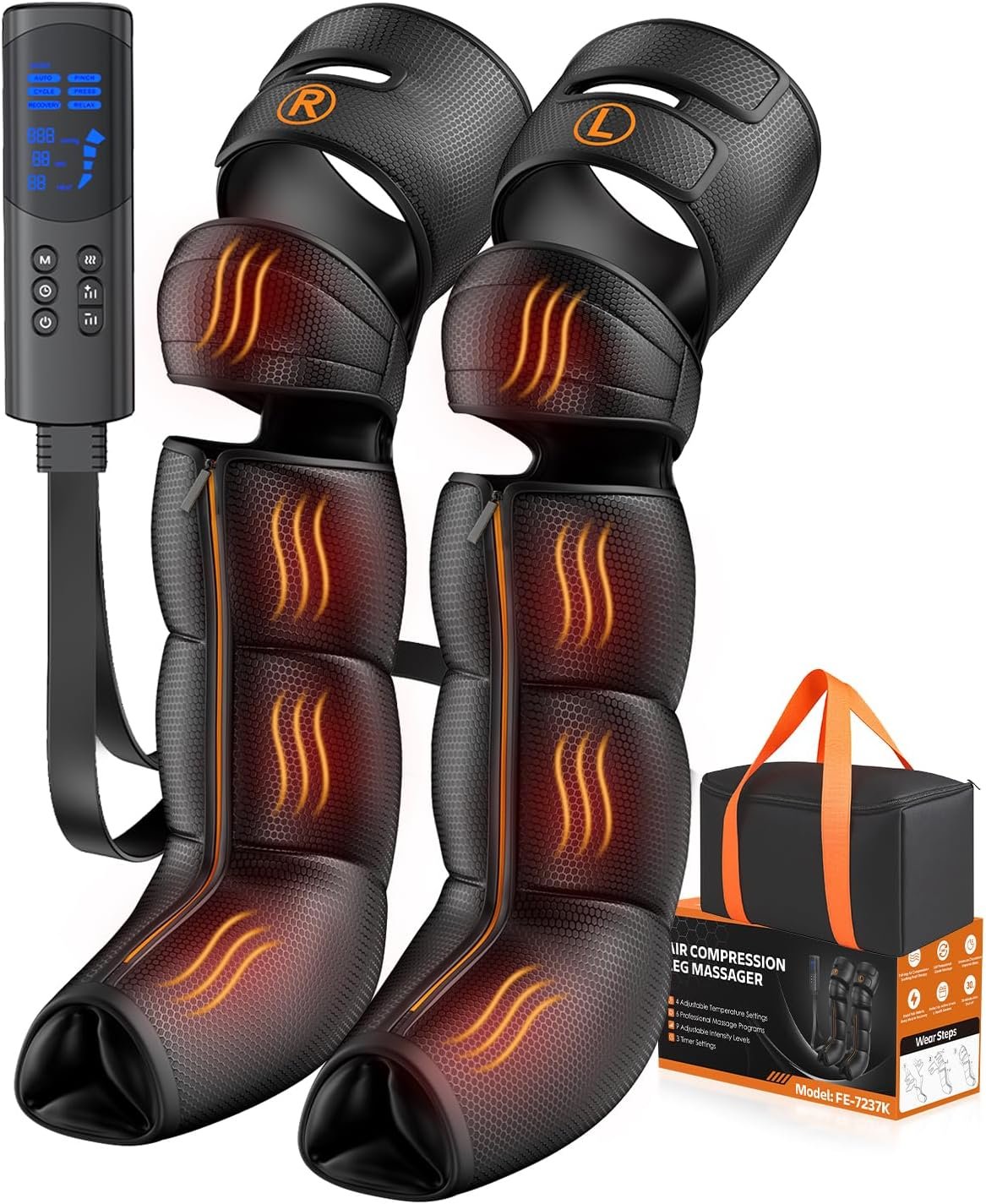 Leg Compression Massager for Circulation and Pain Relief, Fit 5’5″-5’11”