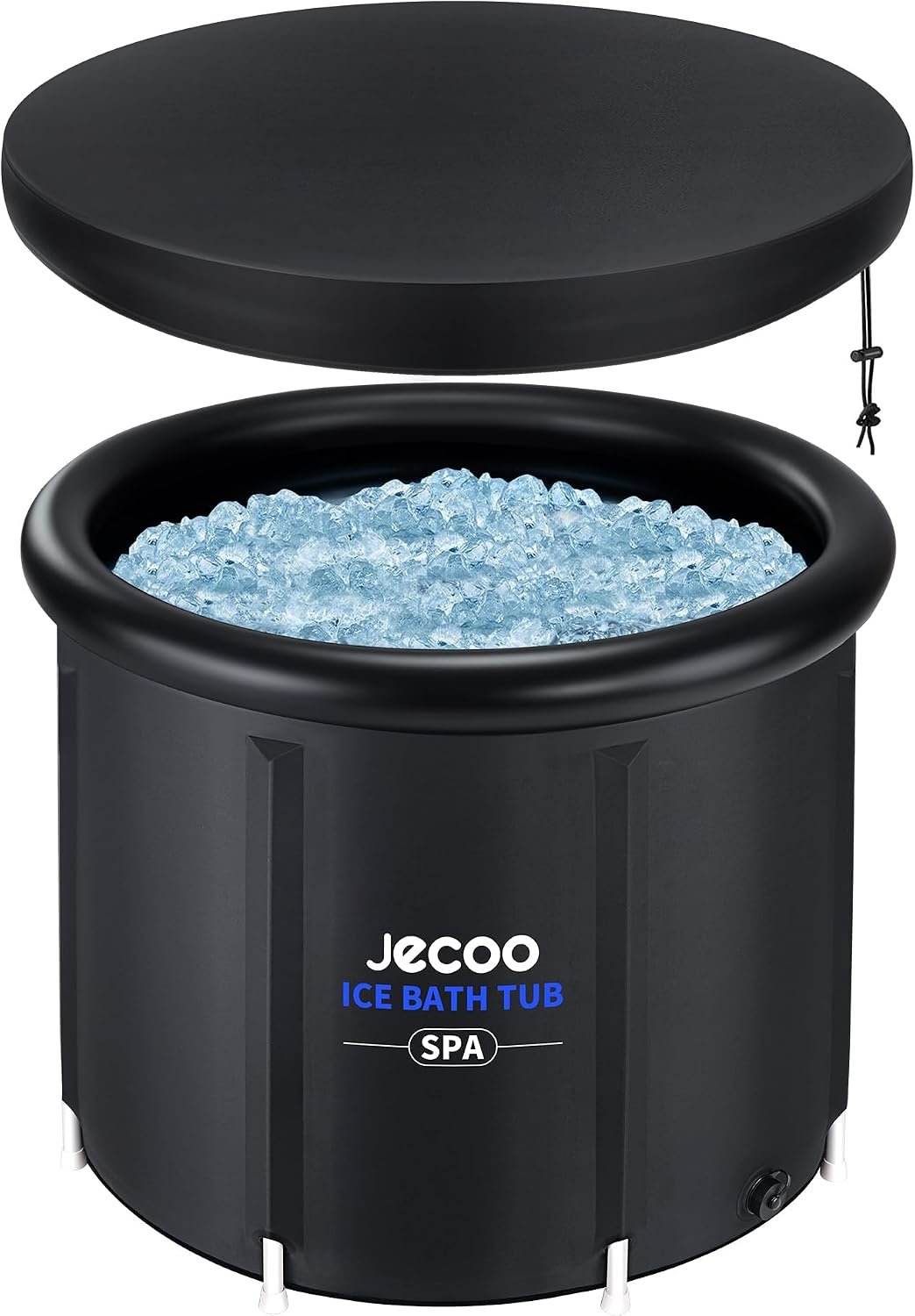 Jecoo Ice Bath Tub for Athletes Portable Cold Plunge Tub with Cover, 32in Large Capacity Multiple Layered Cold Plunge for Recovery Ice Bath at Home/Outdoor