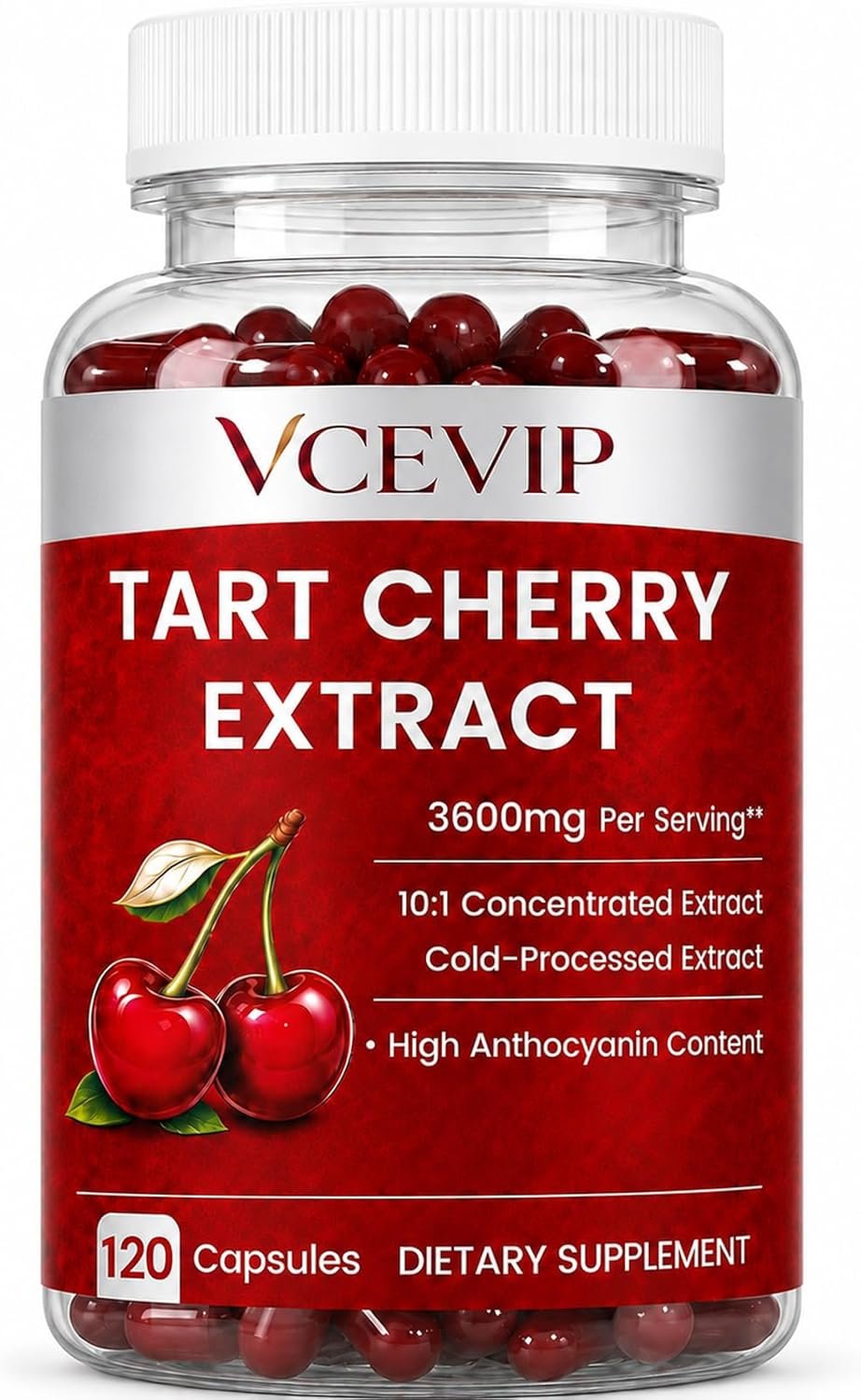 Good Grove Tart Cherry Extract Capsules, 10:1, 3,600 mg Fruit Equivalent