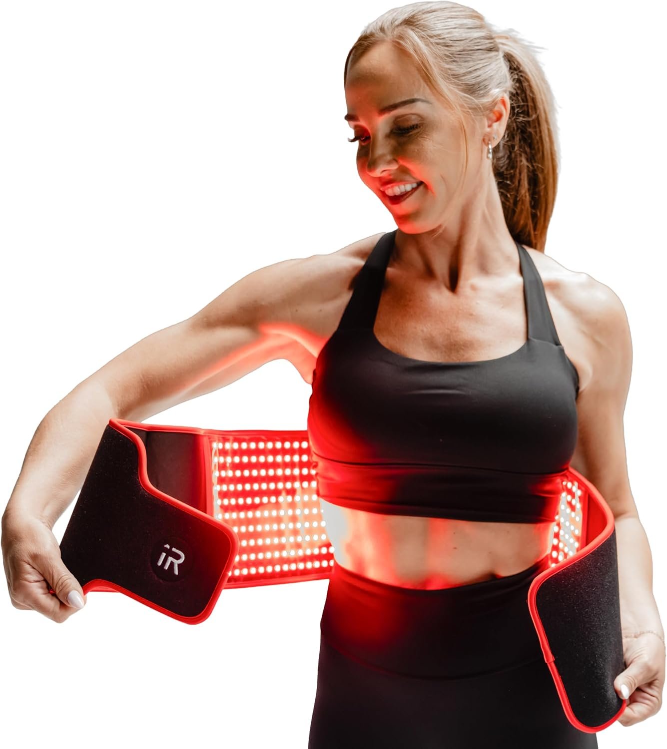 iRestore Sculpt LED Belt – FDA-Cleared Red Light Therapy Belt for Body Contouring, Slimming and Muscle Recovery, Near Infrared Light Therapy Wrap for Body, Waist, Thighs, Shoulder & Back Pain Support