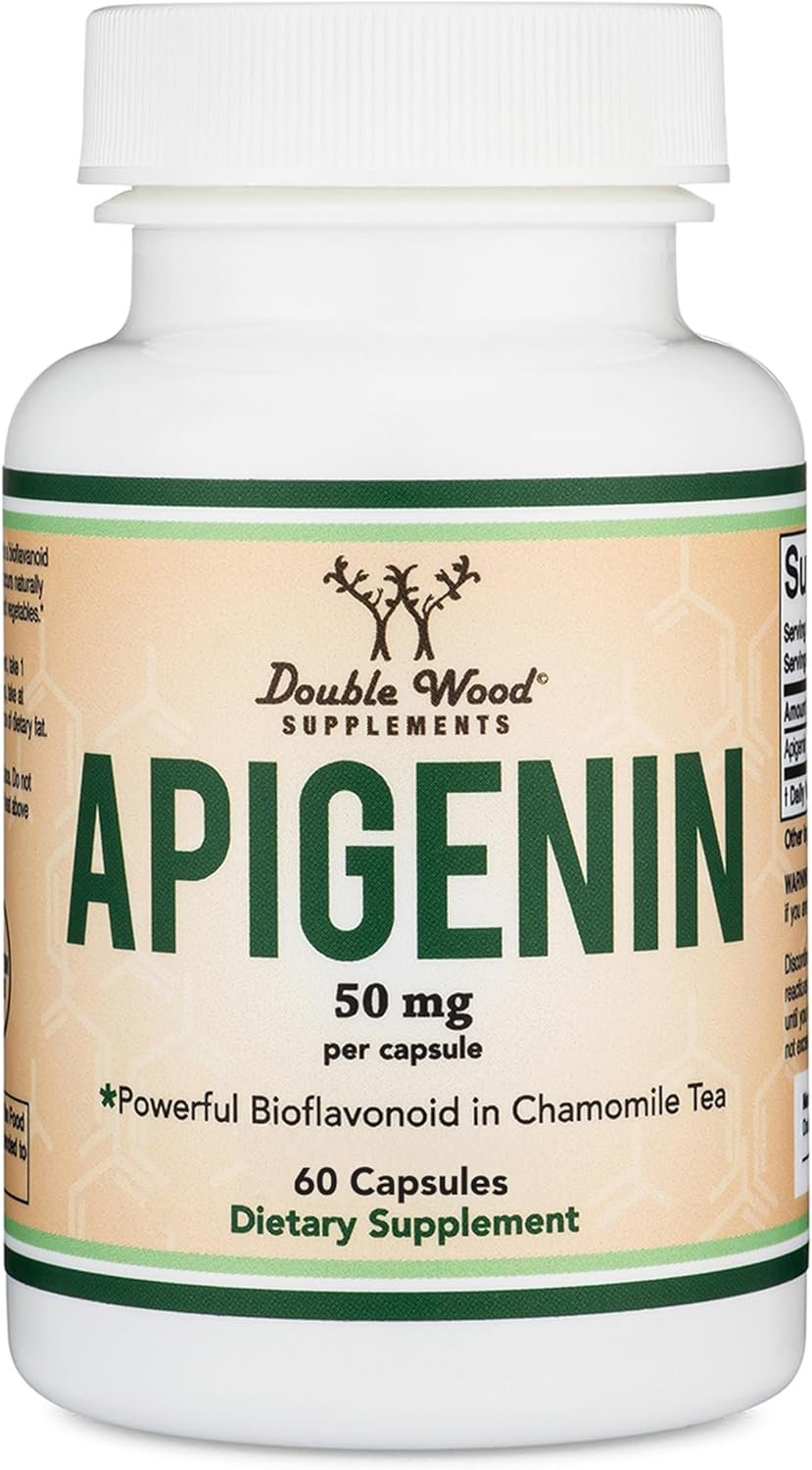 Apigenin 50mg, Chamomile Flavonoid, NSF Certified, 60 Capsules