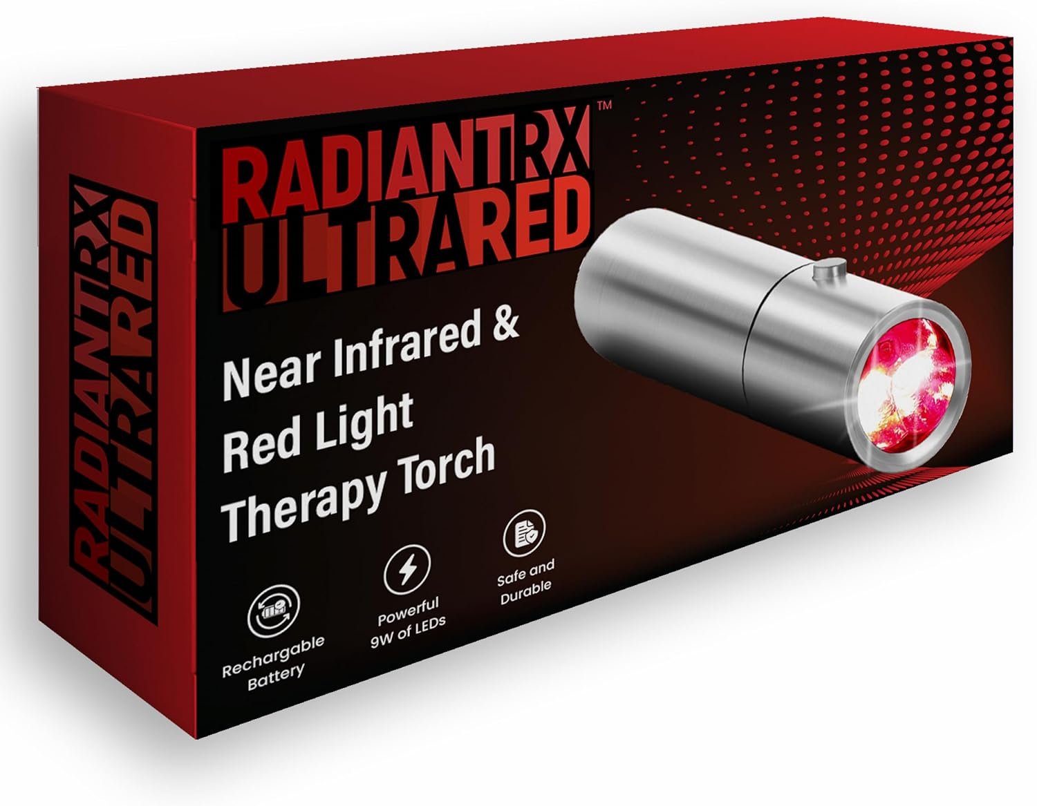 ULTRARED Premium Portable Red Light Therapy Light – Advanced Triple-Wavelength Technology – Complete USB Rechargeable