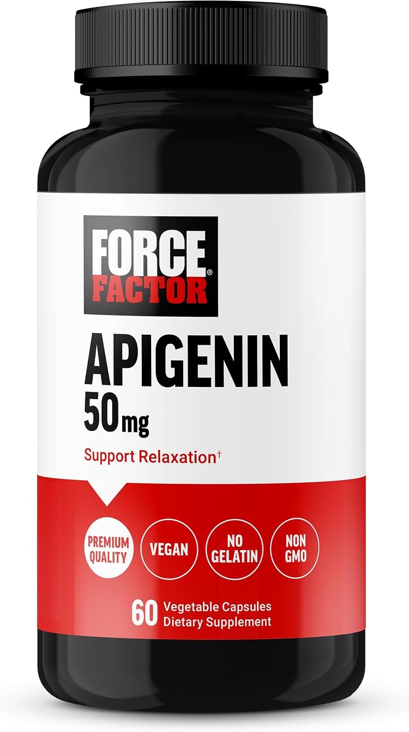 Force Factor Apigenin Supplement for Relaxation & Stress Support