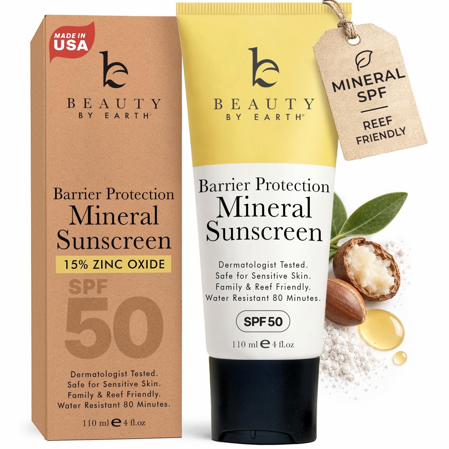Mineral Body Sunscreen SPF 50 – Non-Nano Zinc Oxide, No Chemical Filters