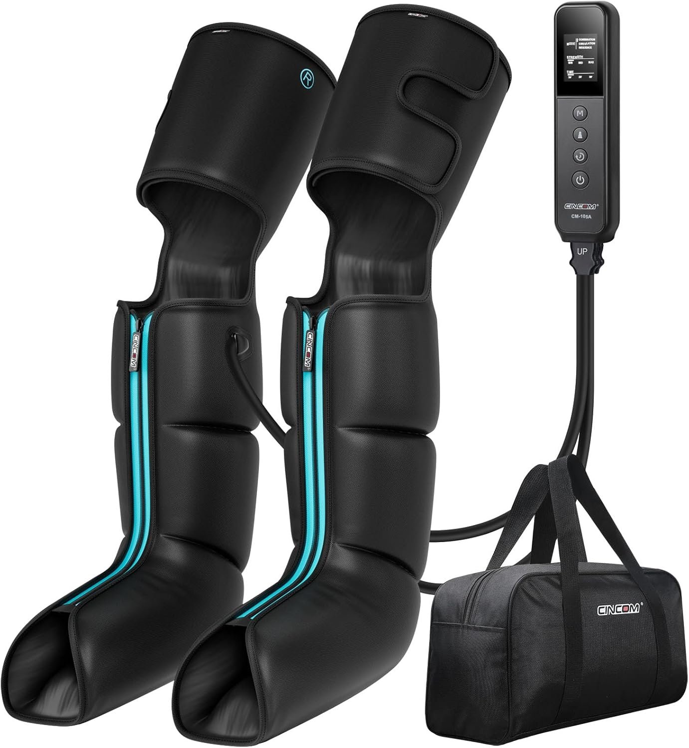 CINCOM Air Compression Leg Massager for Circulation & Pain Relief FSA – HSA