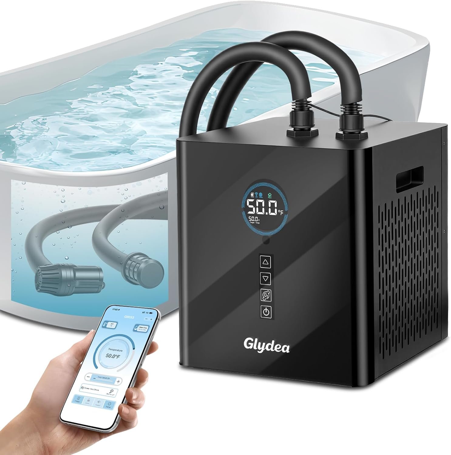 Ice Bath Chiller, 1/3 HP 330W Cold Plunge Chiller for Cold Therapy
