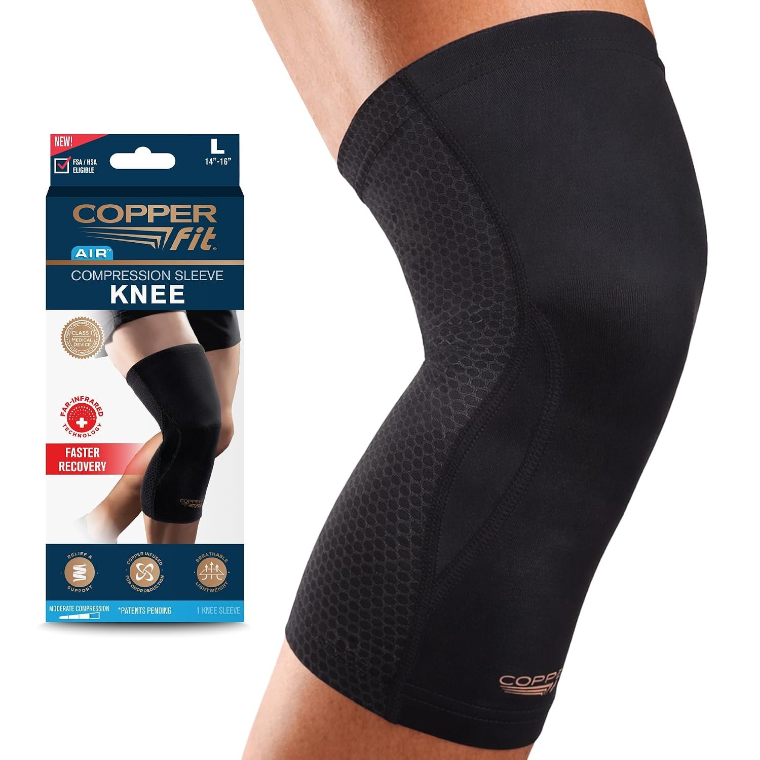 Copper Fit PRO Recovery Knee Compression Sleeve