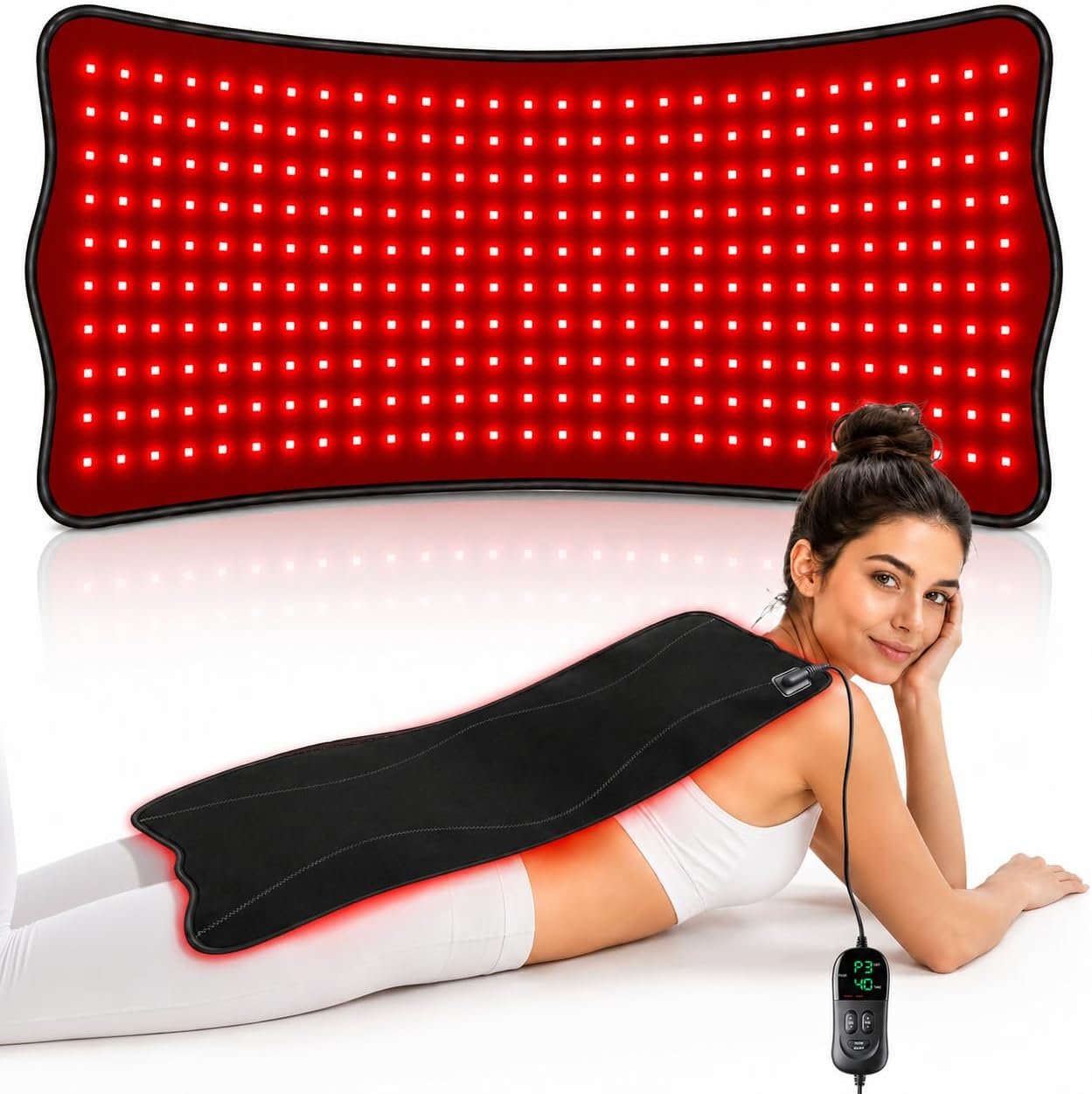 Red Light Therapy for Body, 32’’ x 13’’ Large Infrared Light Therapy Mat