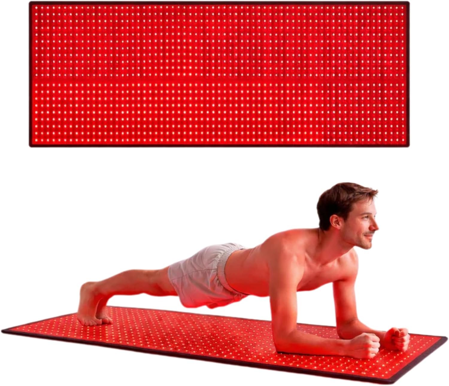 Nuvio Red Light Therapy for Body Mat 5 Intensity Levels for Muscle Recovery