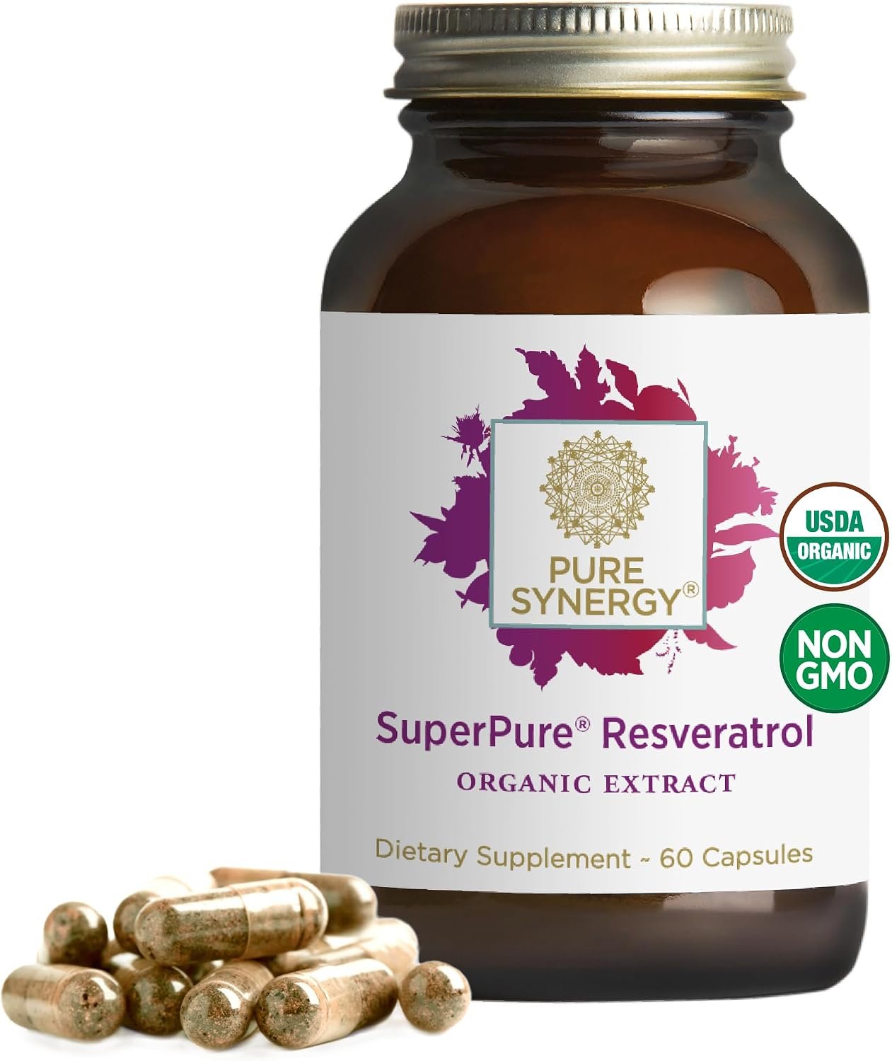 PURE SYNERGY SuperPure Resveratrol Extract (60 Capsules)