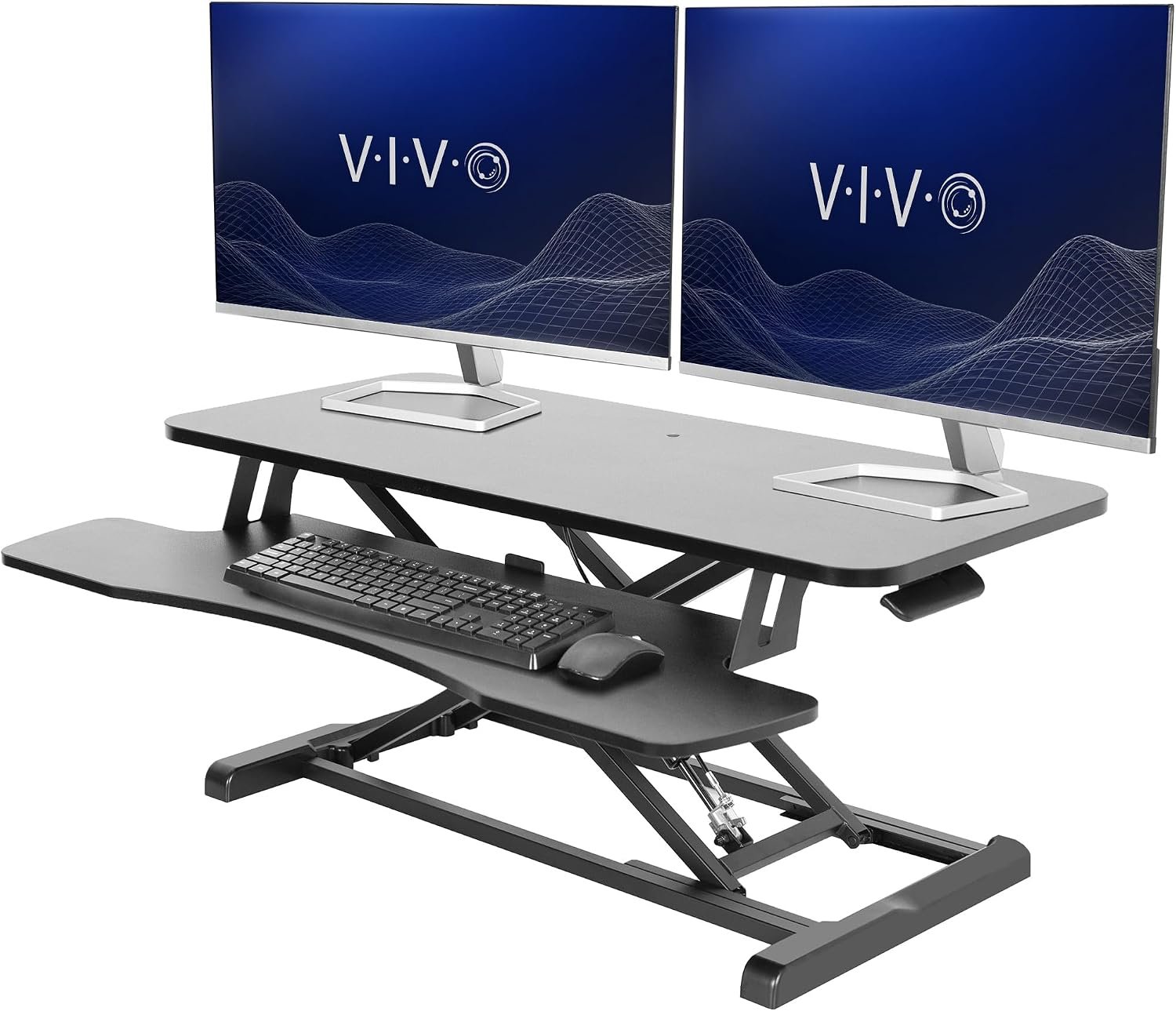 VIVO Black 36 in Standing Desk Converter, DESK-V036KB