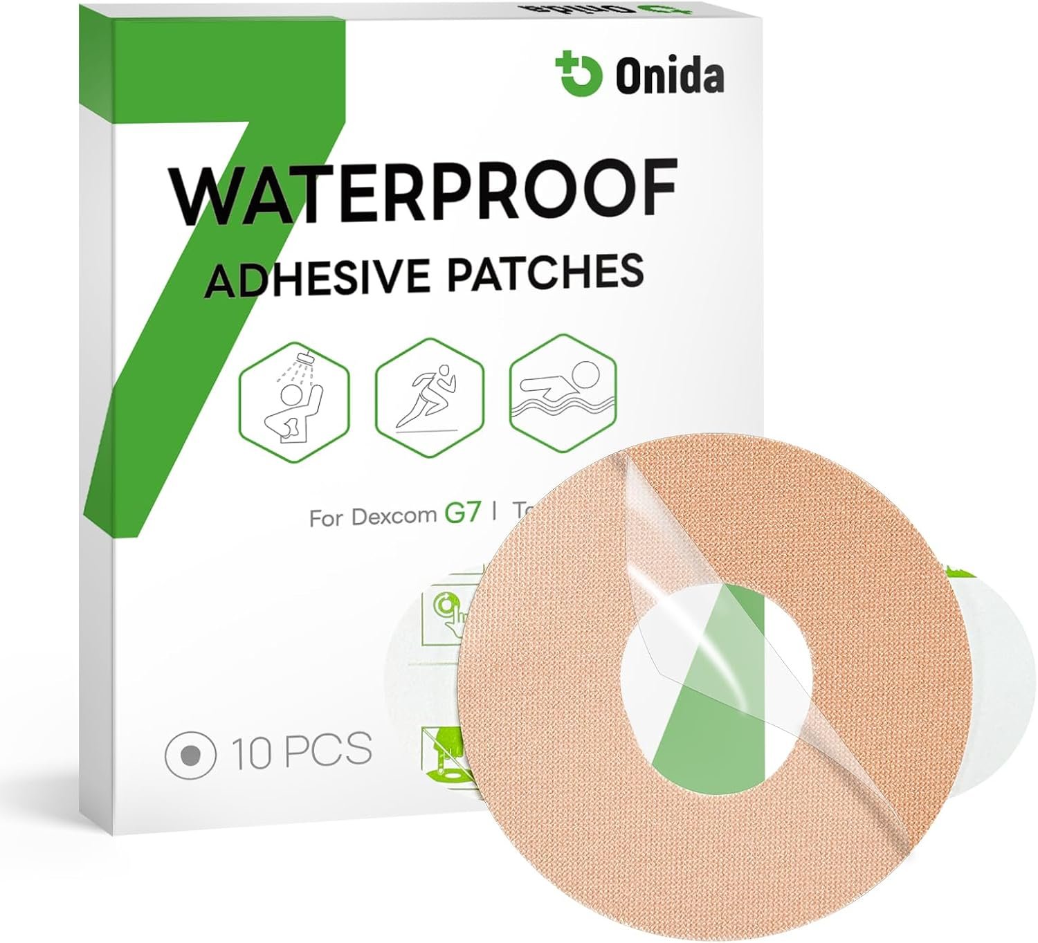 Onida Dexcom G7 Over Patches 10PCS, Waterproof for Stelo CGM