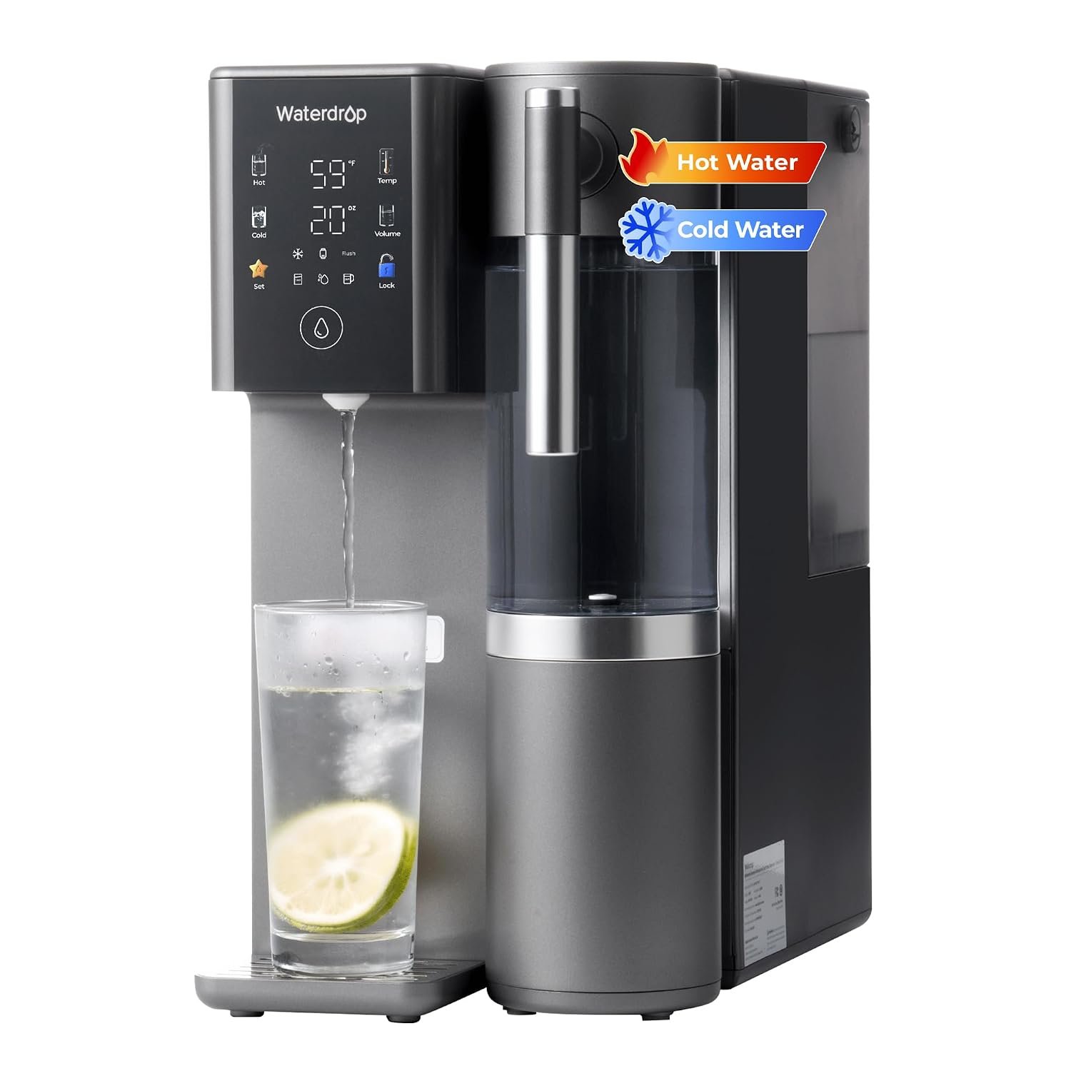Waterdrop A2 Reverse Osmosis Water Filter System, Instant Hot & Cold Water