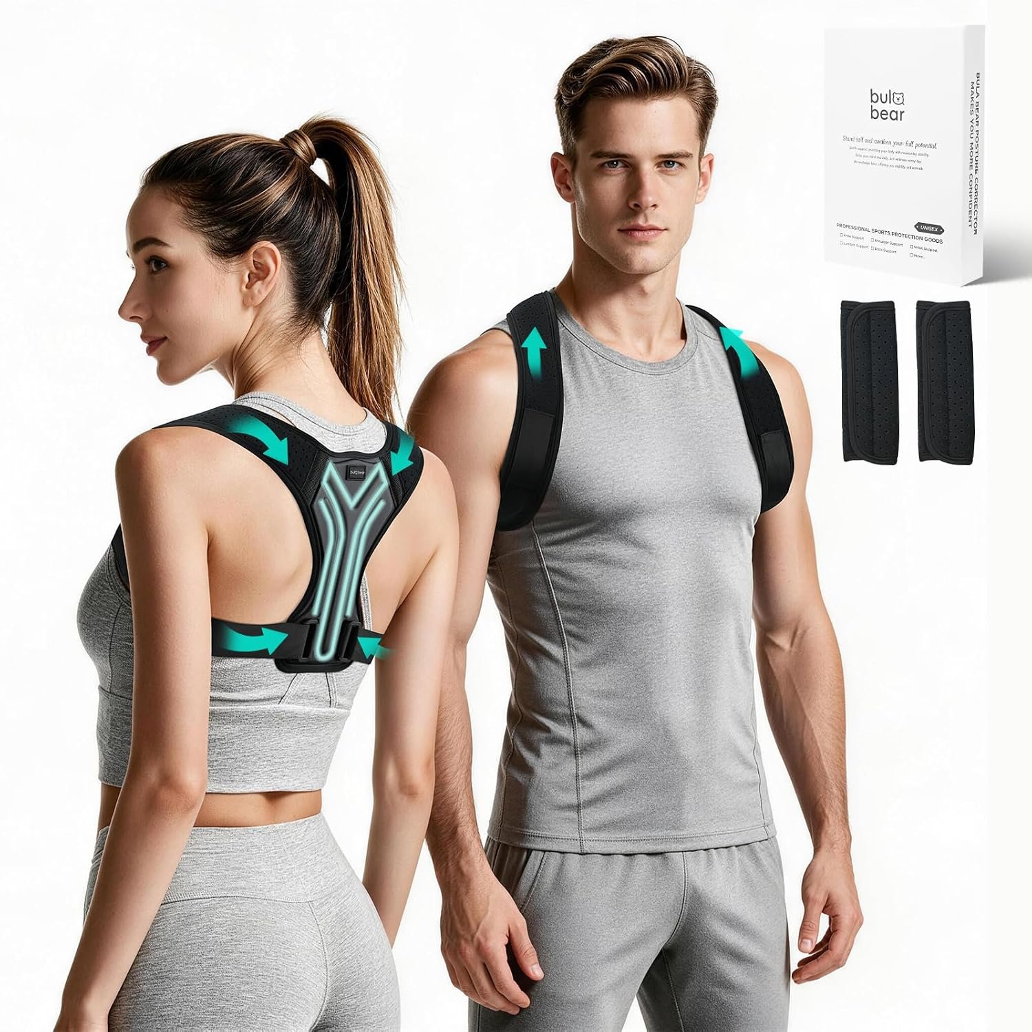 Posture Corrector for Women and Men, Adjustable Upper Back Brace