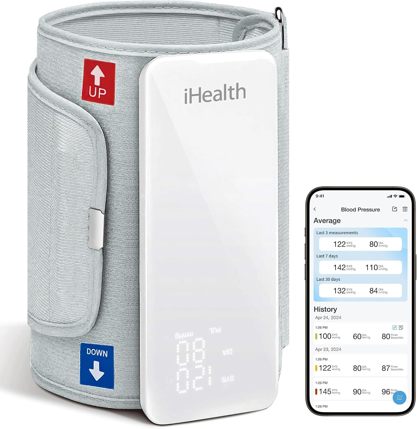 iHealth Neo Wireless Blood Pressure Monitor, Upper Arm BP Machine with App