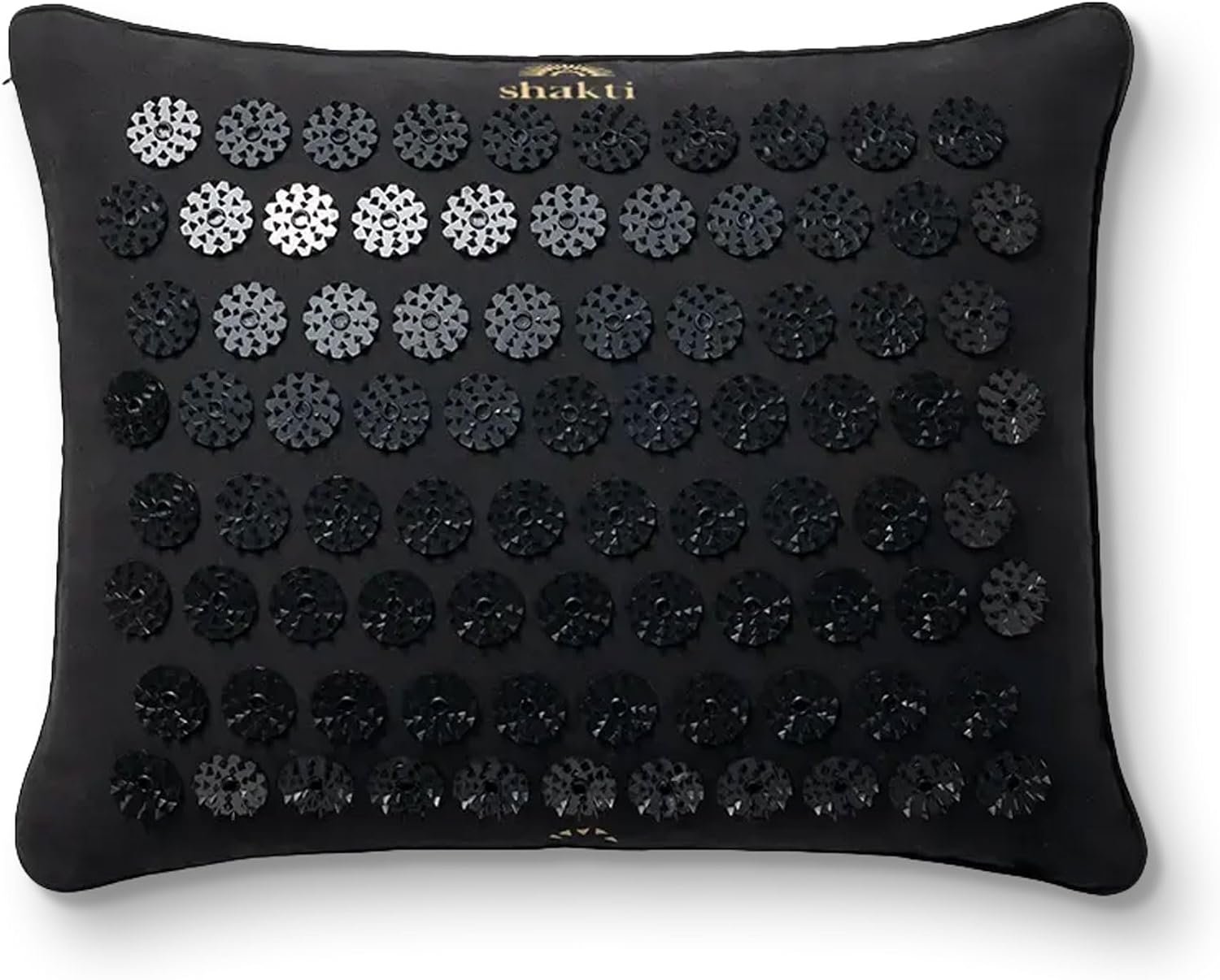 ShaktiMat Acupressure Pillow, Neck & Shoulder Relief, Premium Level 2 Black