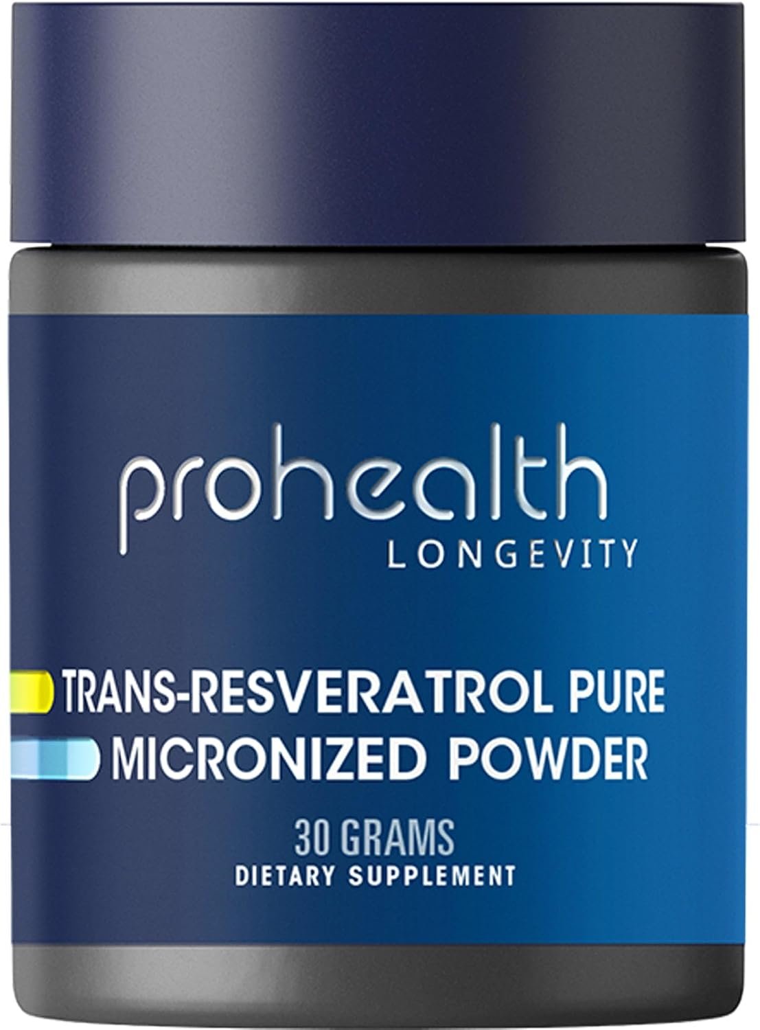 ProHealth Longevity Micronized Pure Trans Resveratrol Powder 30 Grams – 98% Pure Pharmaceutical Grade, 1000 mg per Scoop, Superior Absorption and Bioavailability
