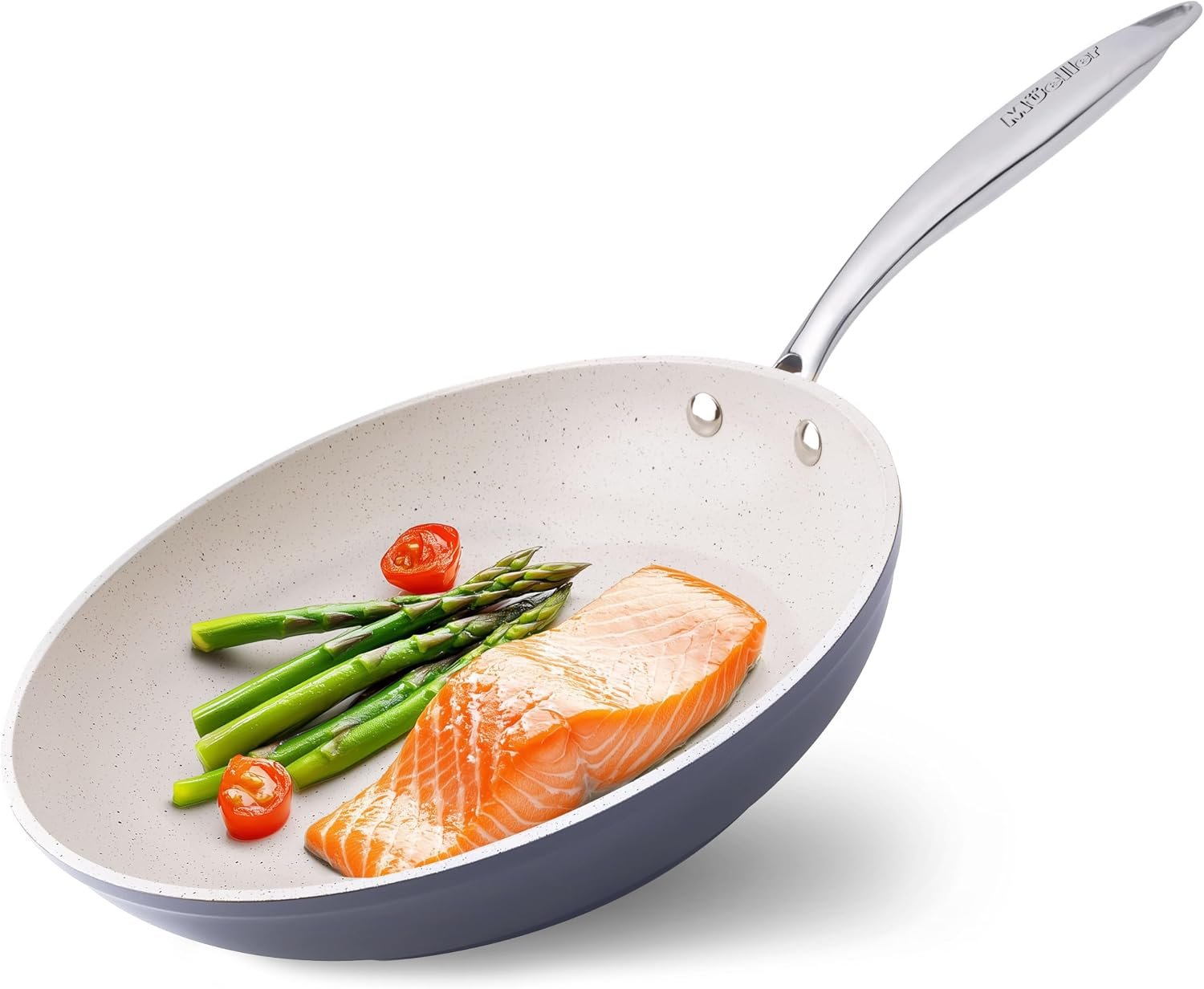 Mueller Frying Pan, Heavy Duty German Stone Coating Non-Stick Frying Pans